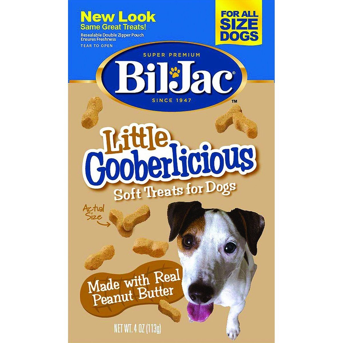 Bil-Jac Little Gooberlicious Dog Treats 4Oz - Peanut Butter Flavor