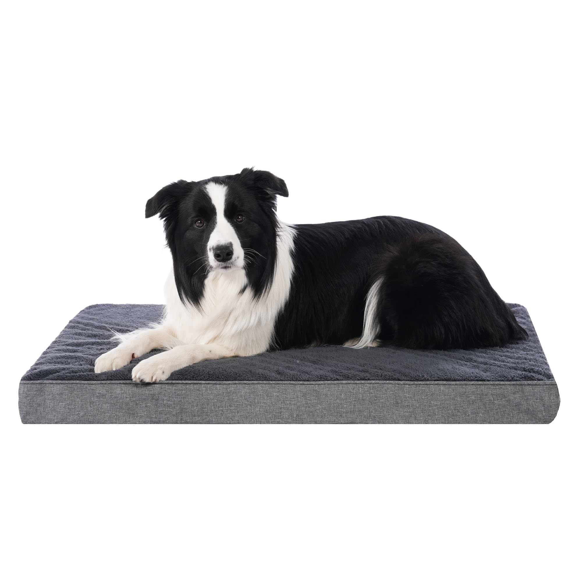 Softhola Orthopedic Dog Bed For Large And Medium Dogs, Dog Mat With Removable Washable Cover & Anti-Slip Bottom,Egg Crate Foam P