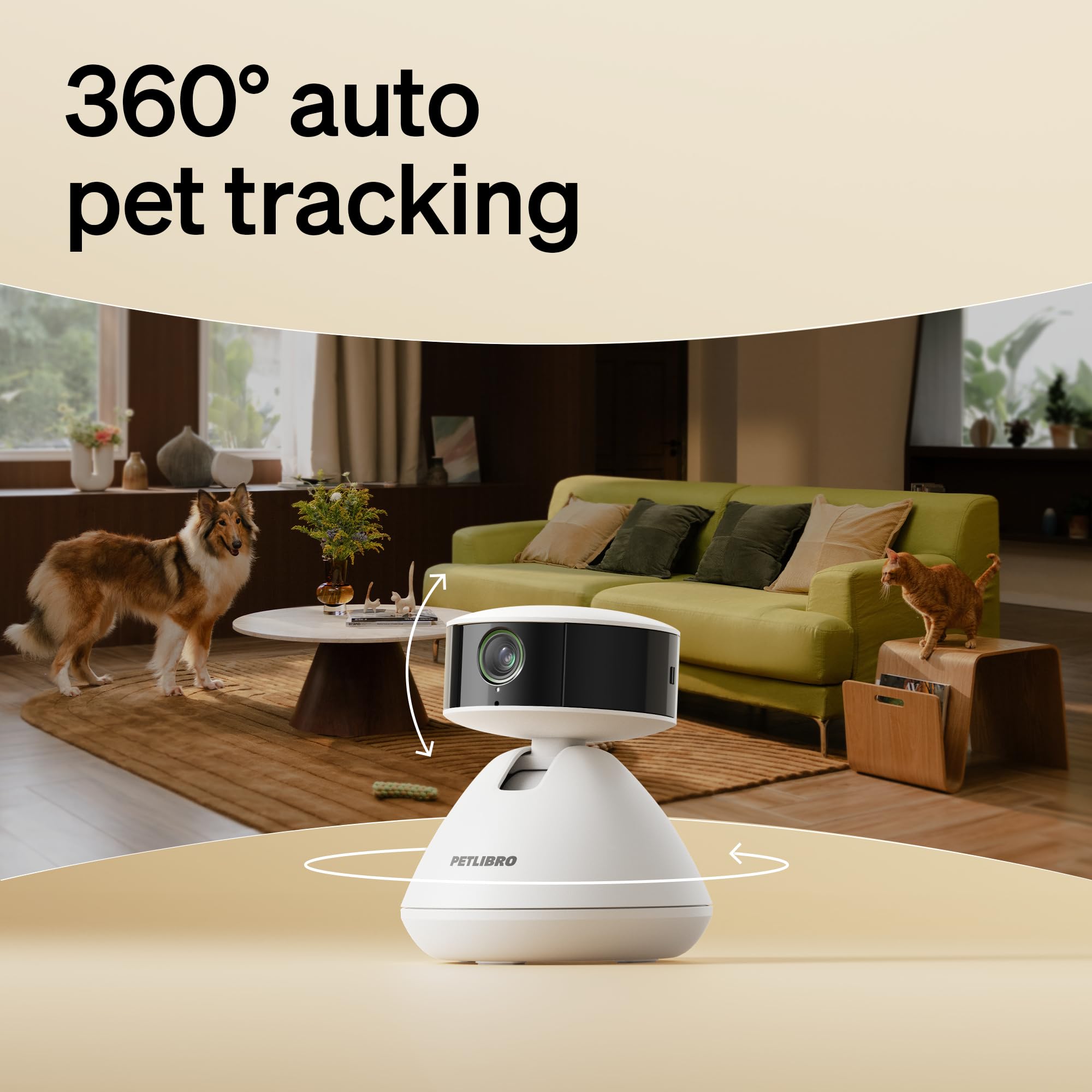 PETLIBRO AI Dog Camera Pet Camera Indoor with Phone App [Multi-Pet Recognition, Daily Activity Analysis & Smart Summaries] Cat C