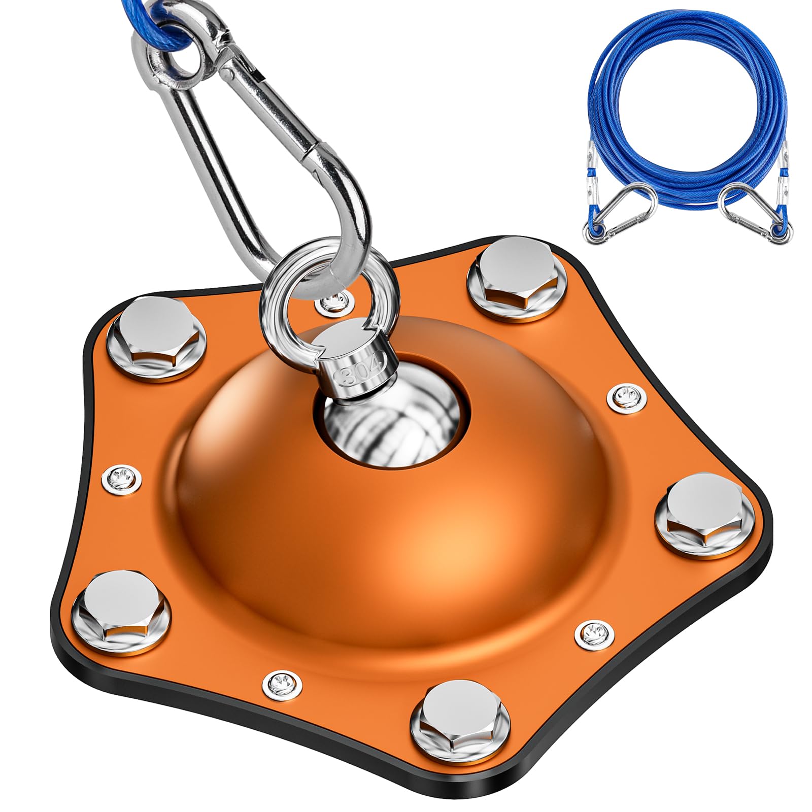 Tamababy Dog Tie Out Cable And Stake, 360Swivel Dog Anchor, With 30Ft Heavy Duty Cable, Heavy Dog Stake For Yard Can Hold Up To 