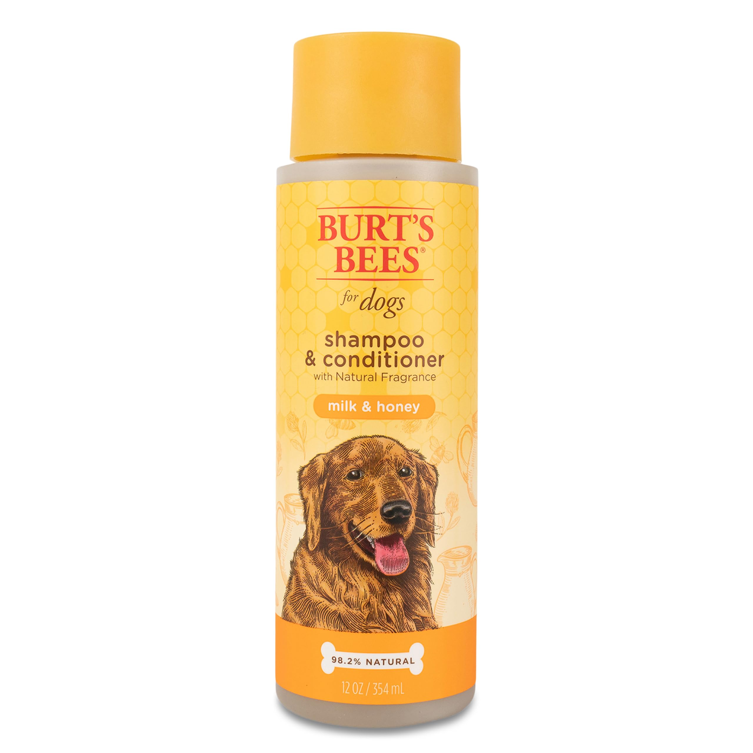 Burts Bees for Pets Milk and Honey Shampoo and Conditioner for Dogs, Naturally Derived Ingredients, Cruelty Free, Formulated Wi