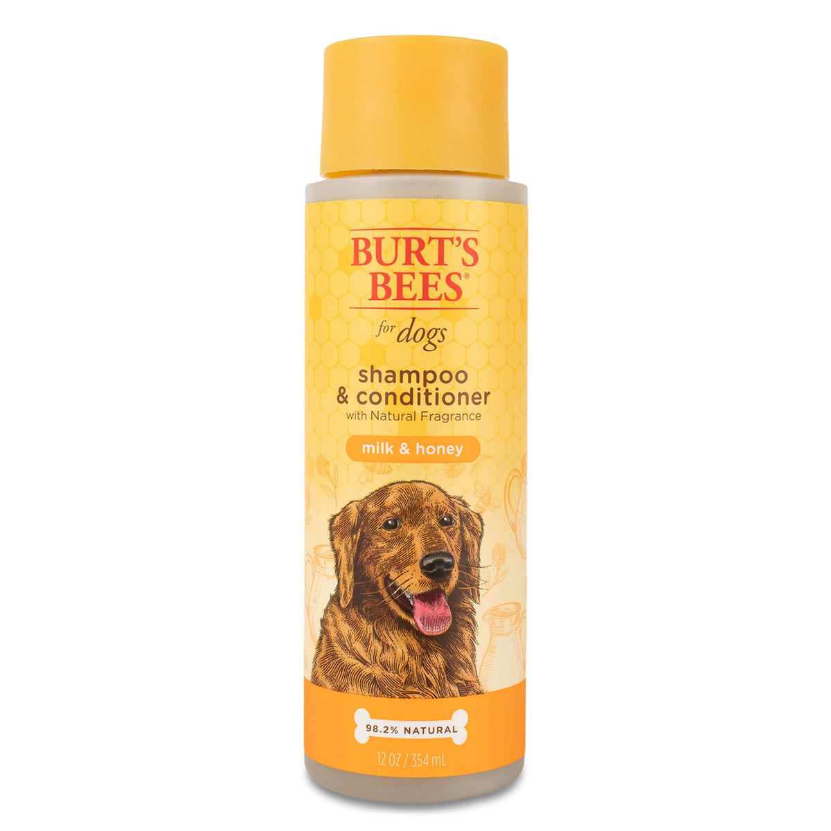 Burt'S Bees For Pets Shampoo And Conditioner With Milk And Honey, 98.2% Natural Origin Formulas, Dog Shampoo Plus Conditioner, Gentle Dog Conditioner, Best Dog Conditioner For Itchy Dogs, 12 Oz