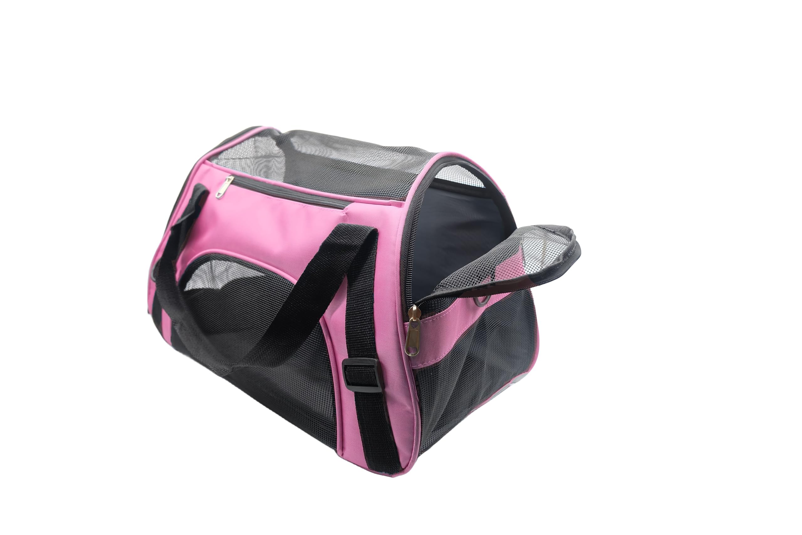 Tecageaon Pet Carrier Airline Approved Cat Carrier Dog Carrier For Medium Small Cats Small Puppy Kitten,Dog Cat Pet Travel Carrier (Medium, Pink)