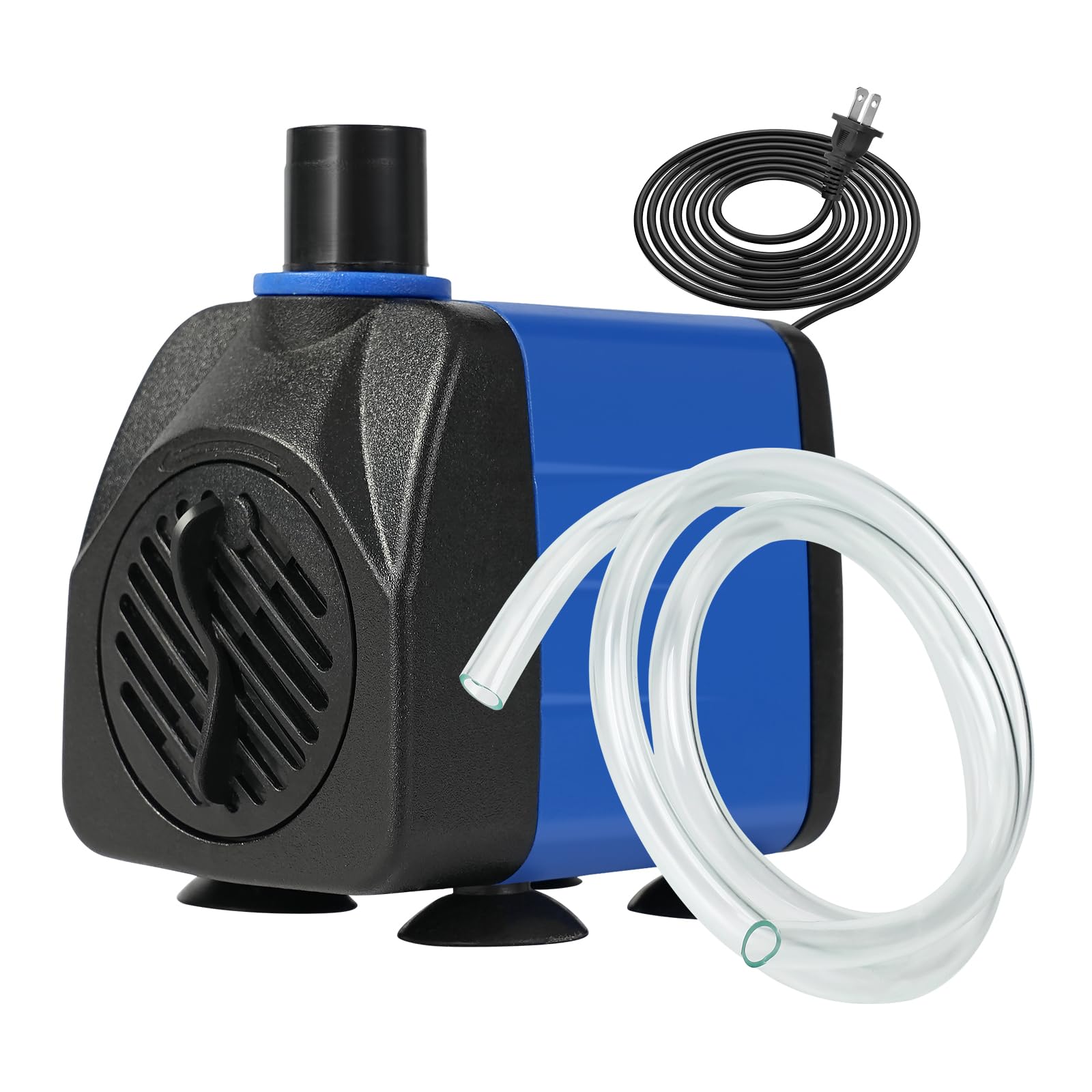 AQUANEAT Small Fountain Pump, 160 GPH Mini Submersible Water Pump with 3.3 ft Tubing, for Aquarium Fish Tank, Pet Water Fountain