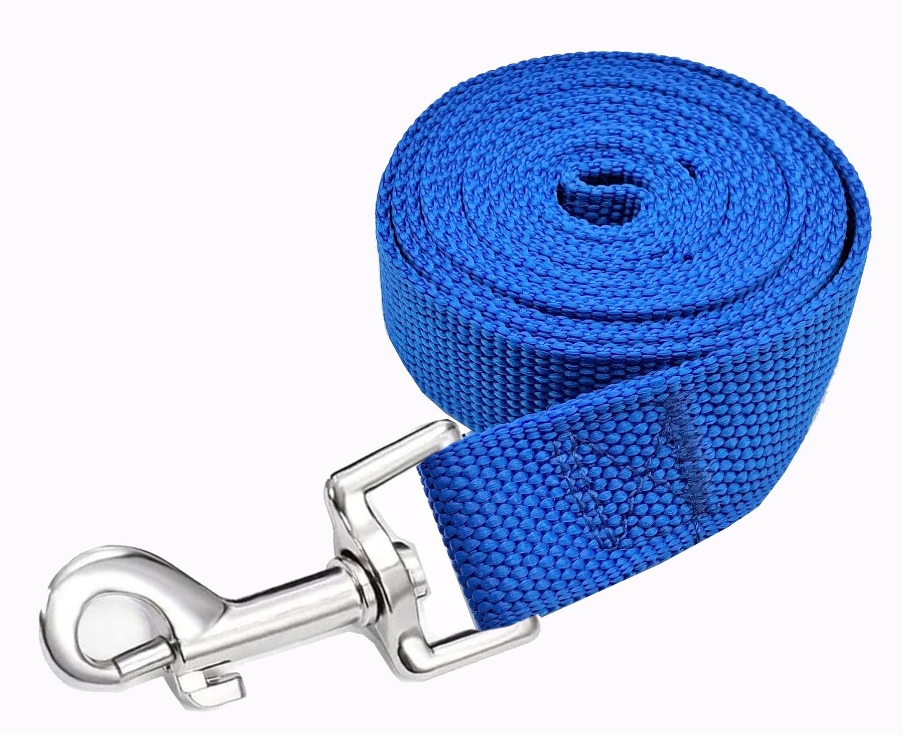 Strong Nylon Dog Leash, 4FT/ 5 FT/ 6FT Dog Leashes for Medium Large Dogs(5FT, Blue)