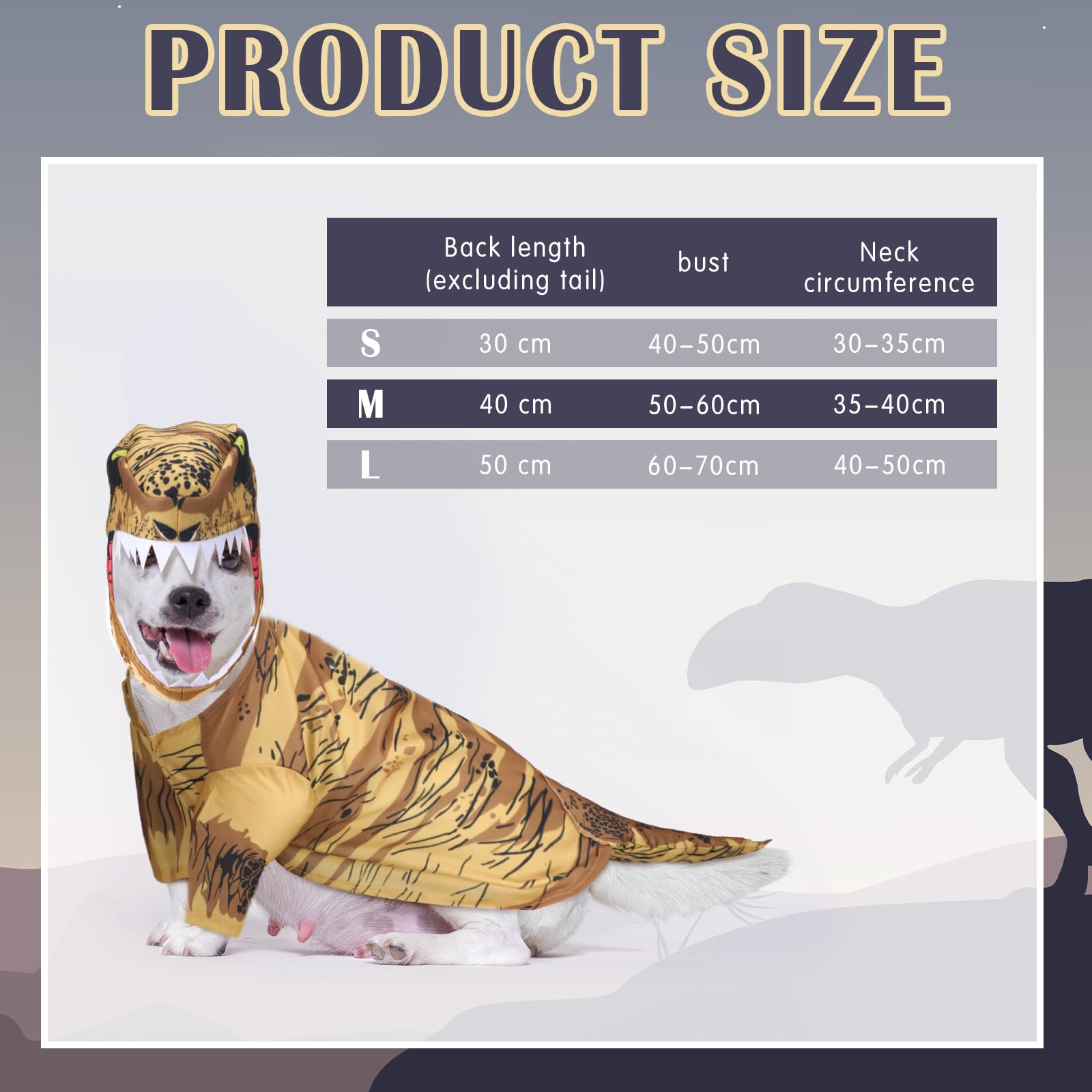 Huhumy T. Rex Dog Costume Dinosaur Dog Costume Halloween Dino Pet Clothes for Pet Cat Halloween Party Cosplay Events Photo Props
