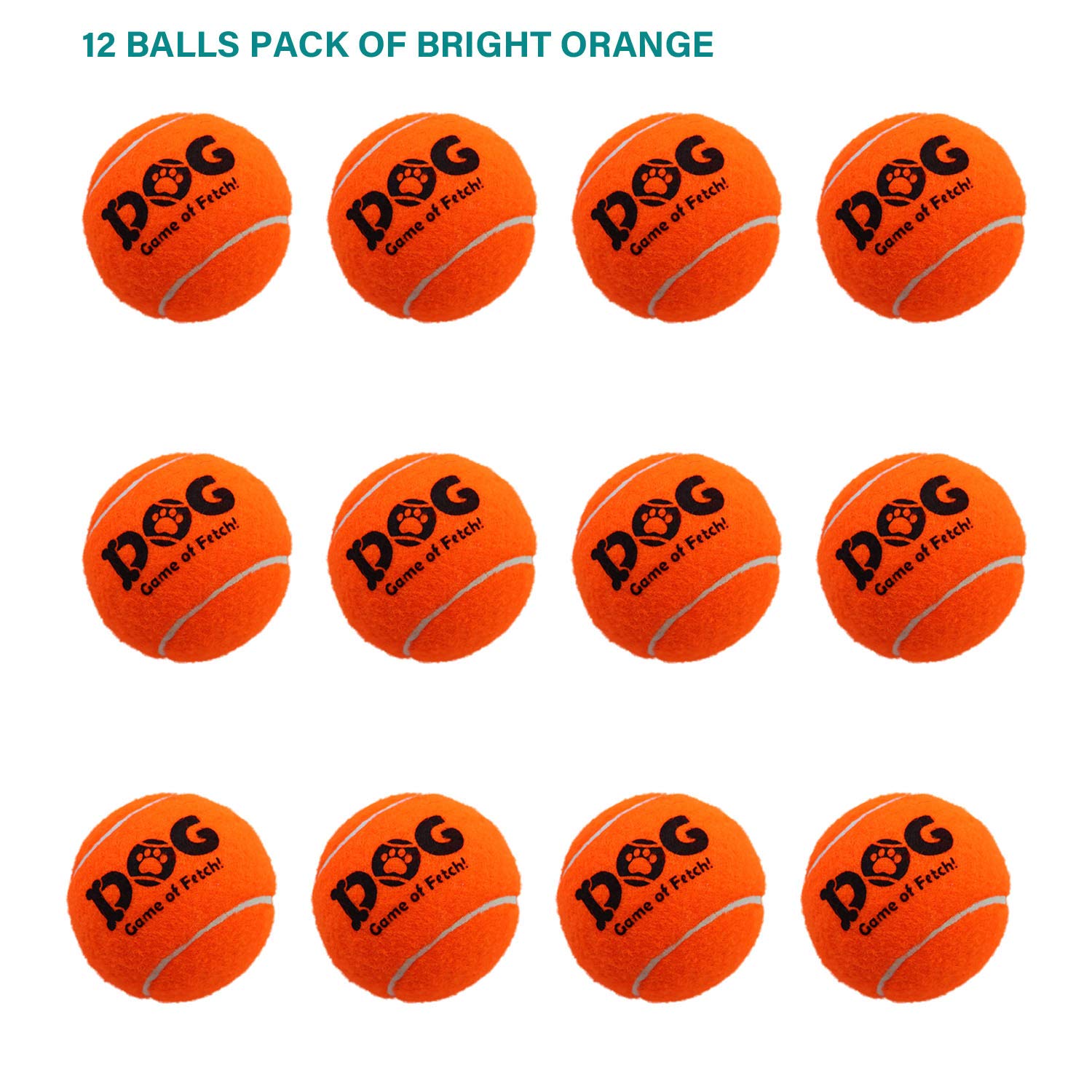 Ama Sport Dog Pet Tennis Balls Toys Orange Colour For Puppy Balls Small Medium Dogs,Designed For Dog Floating,Water-Hunting,Fetch,Fun Playing,Daily Exercise,Mid-Air Catching …