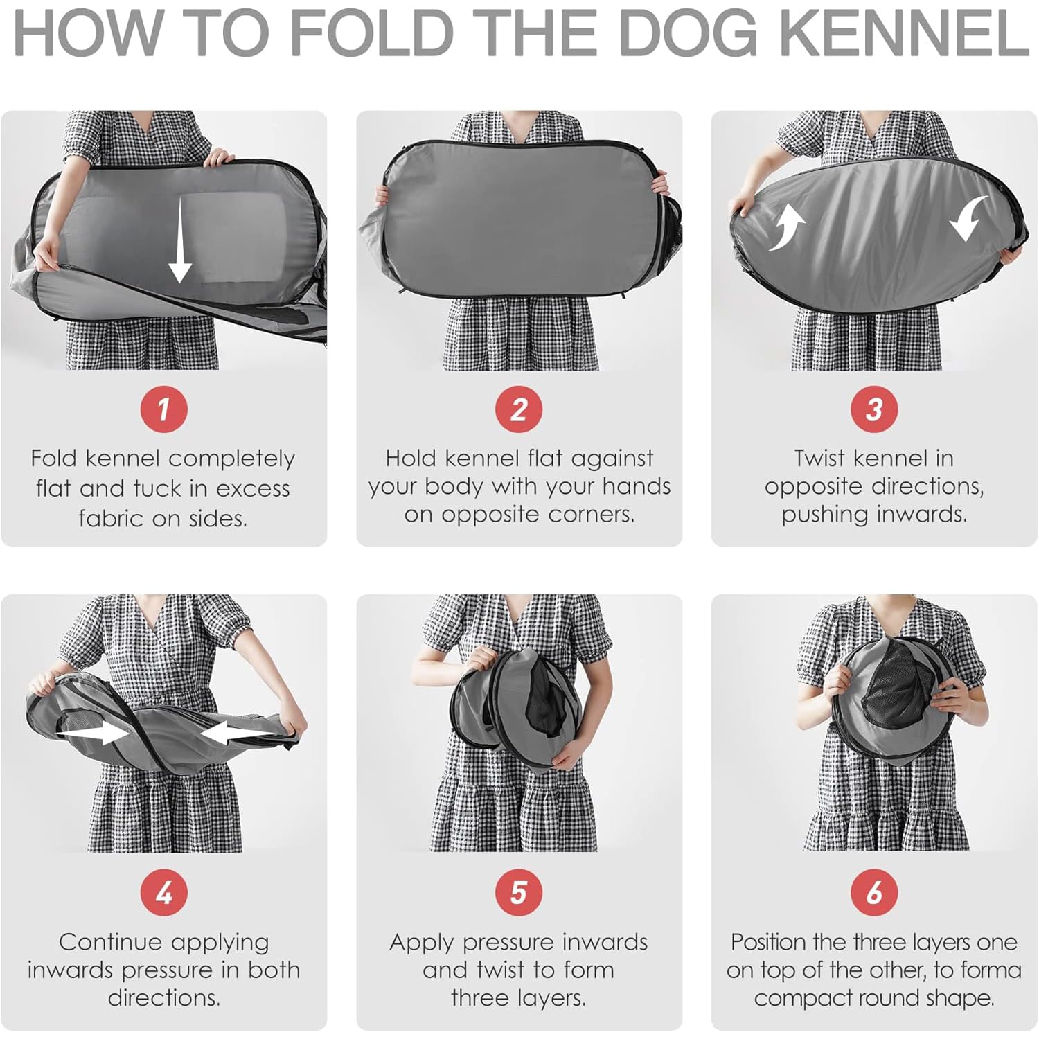 Love'S Cabin 31.5In Portable Large Dog Bed - Pop Up Dog Kennel, Indoor Outdoor Crate For Pets, Portable Car Seat Kennel, Cat Bed