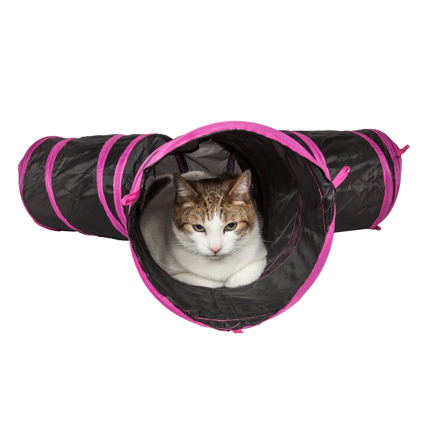 Pet Life Cat House, Pink/Black