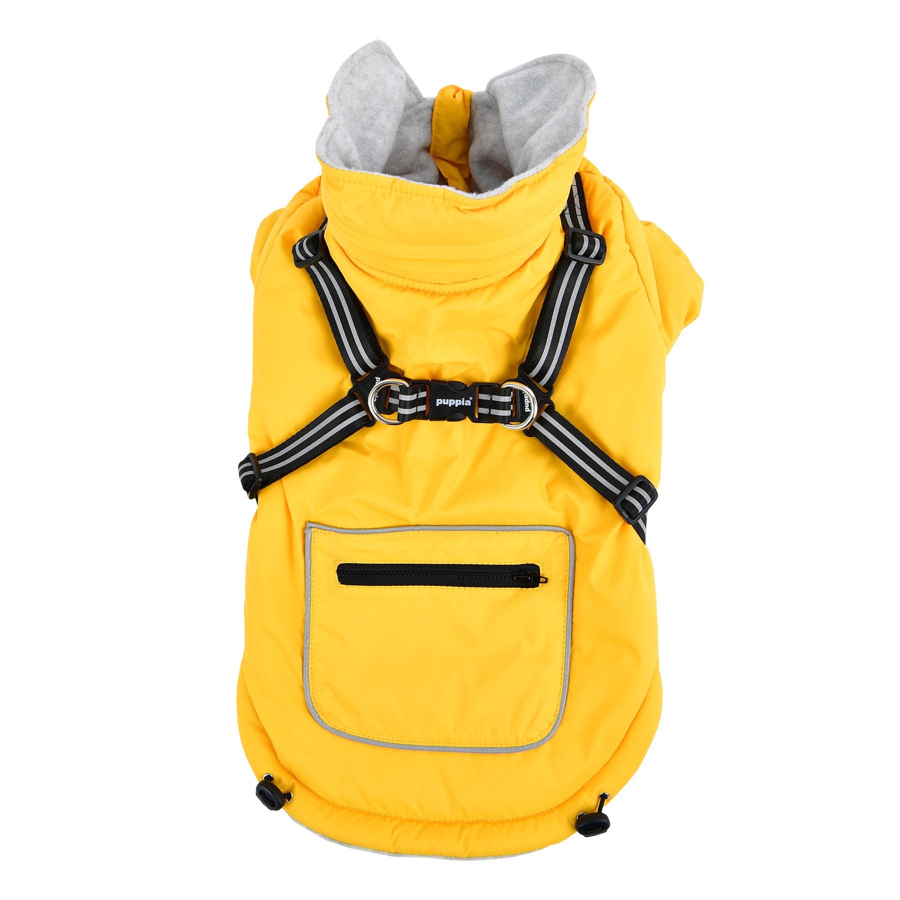 Puppia Mallory Pet Coat, Small, Yellow