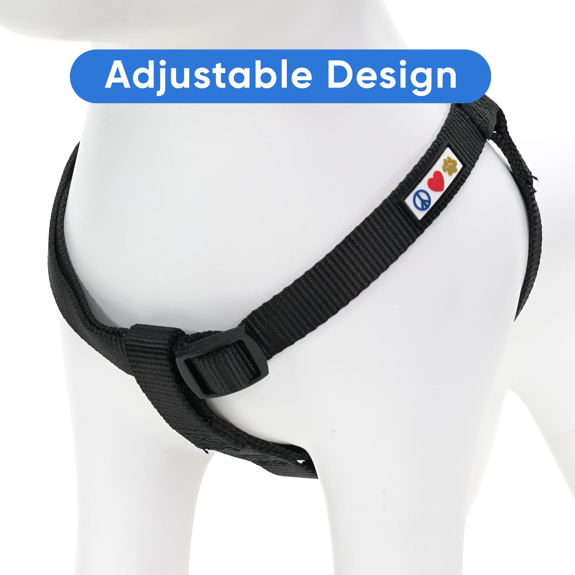 Pawtitas Small Dog Harness - Green, Adjustable, Reflective Step-In Harness For Senior Dogs To Puppies