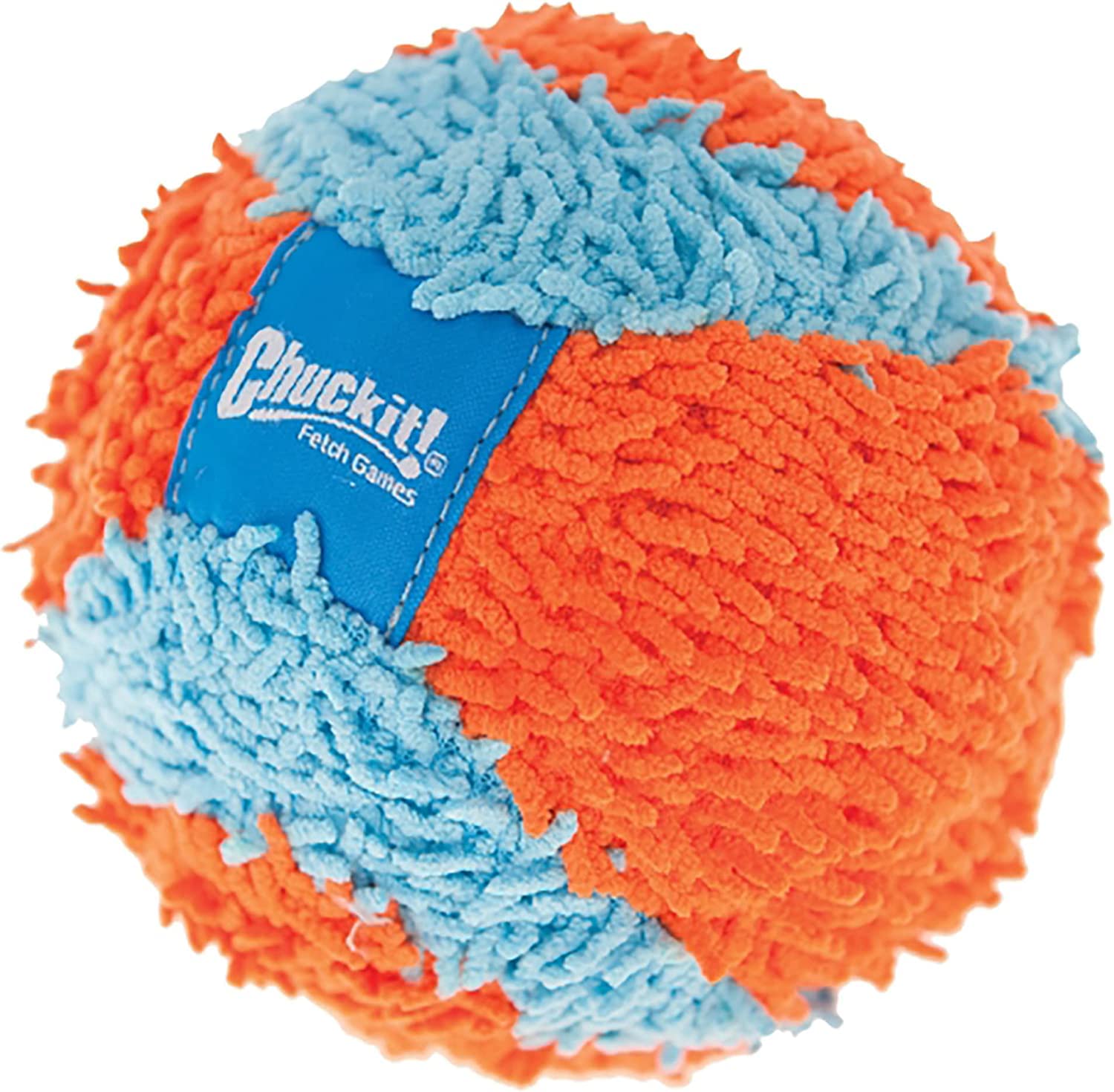 Petmate 213201 4.6'' Medium Orange/Blue Chuckit! Indoor Ball (Pack Of 2)