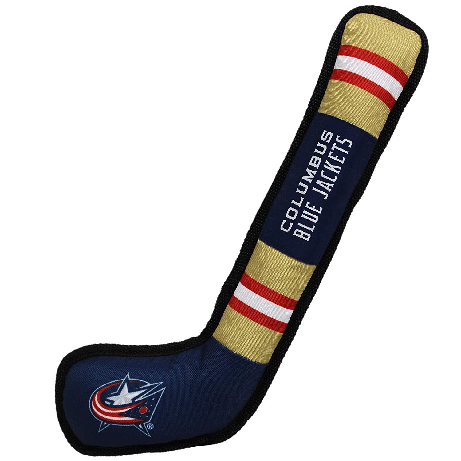 Pets First NHL Columbus Blue Jackets Stick Toy for Dogs & Cats. Play Hockey with Your Pet with This Licensed Dog Tough Toy Rewar