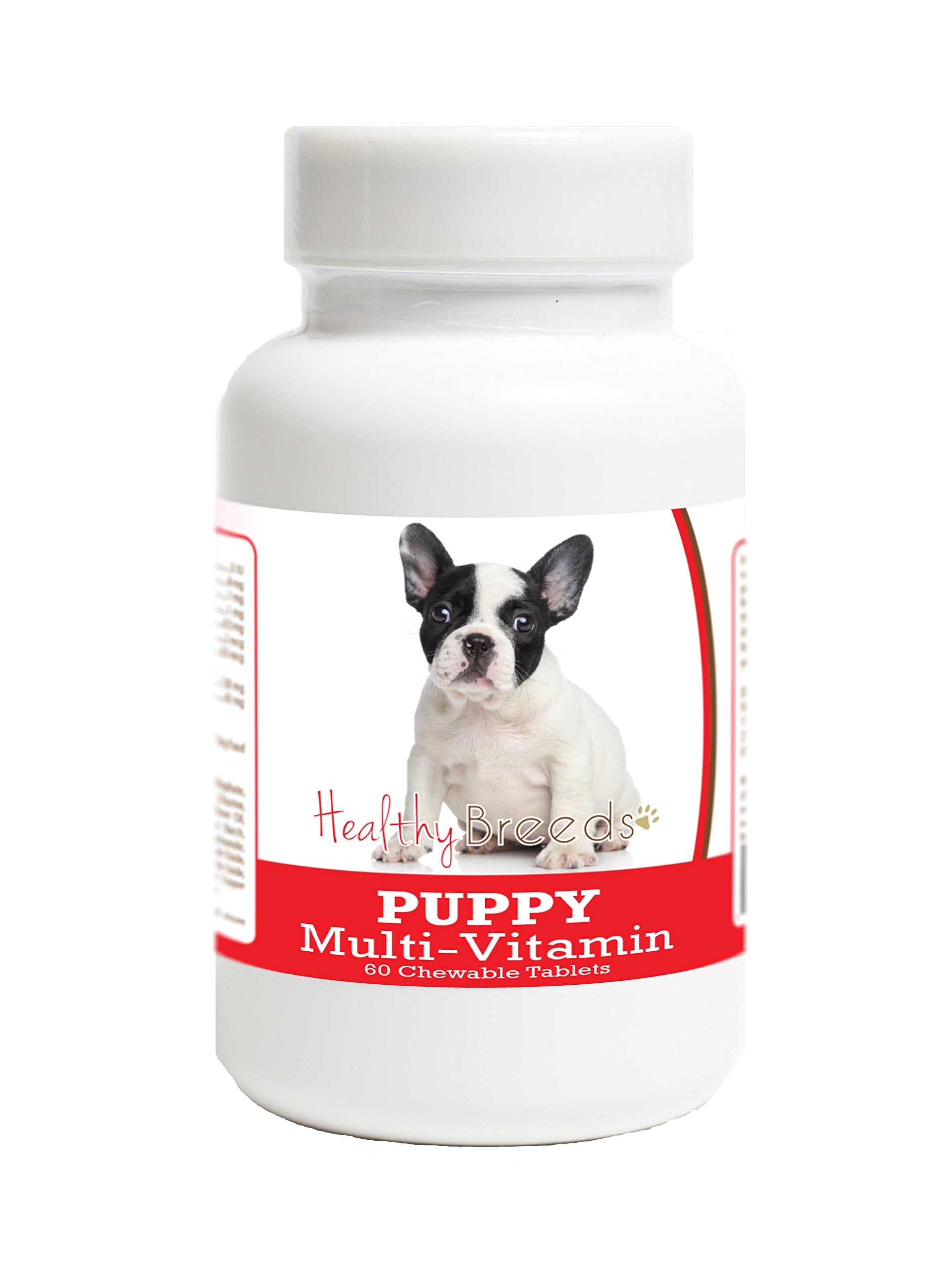 Healthy Breeds French Bulldog Puppy Dog Multivitamin Tablet 60 Count