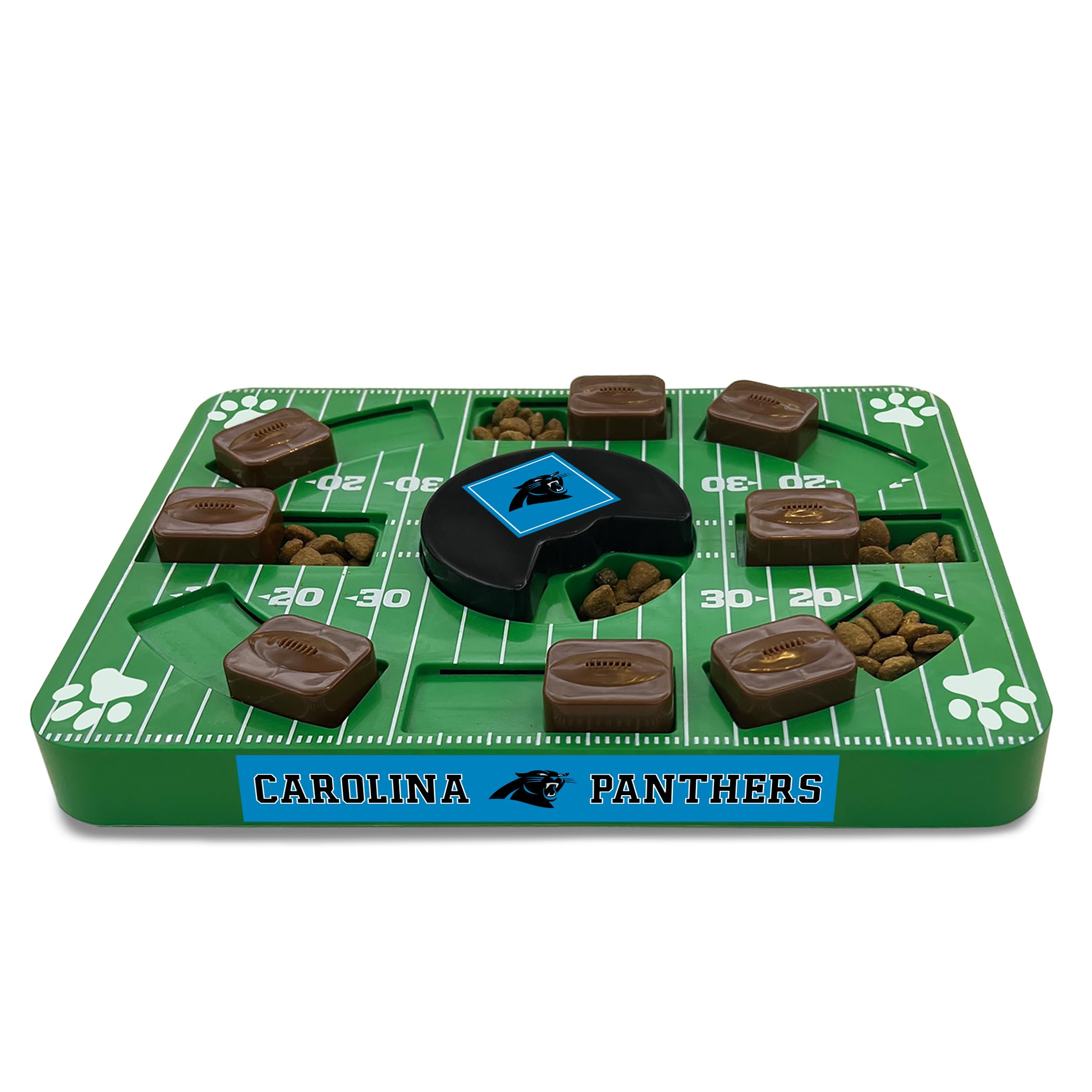 Pets First Nfl Carolina Panthers Puzzle Toy, Puzzle Treat Dog Toy, Interactive Dog Treat Toy, Dog Puzzle