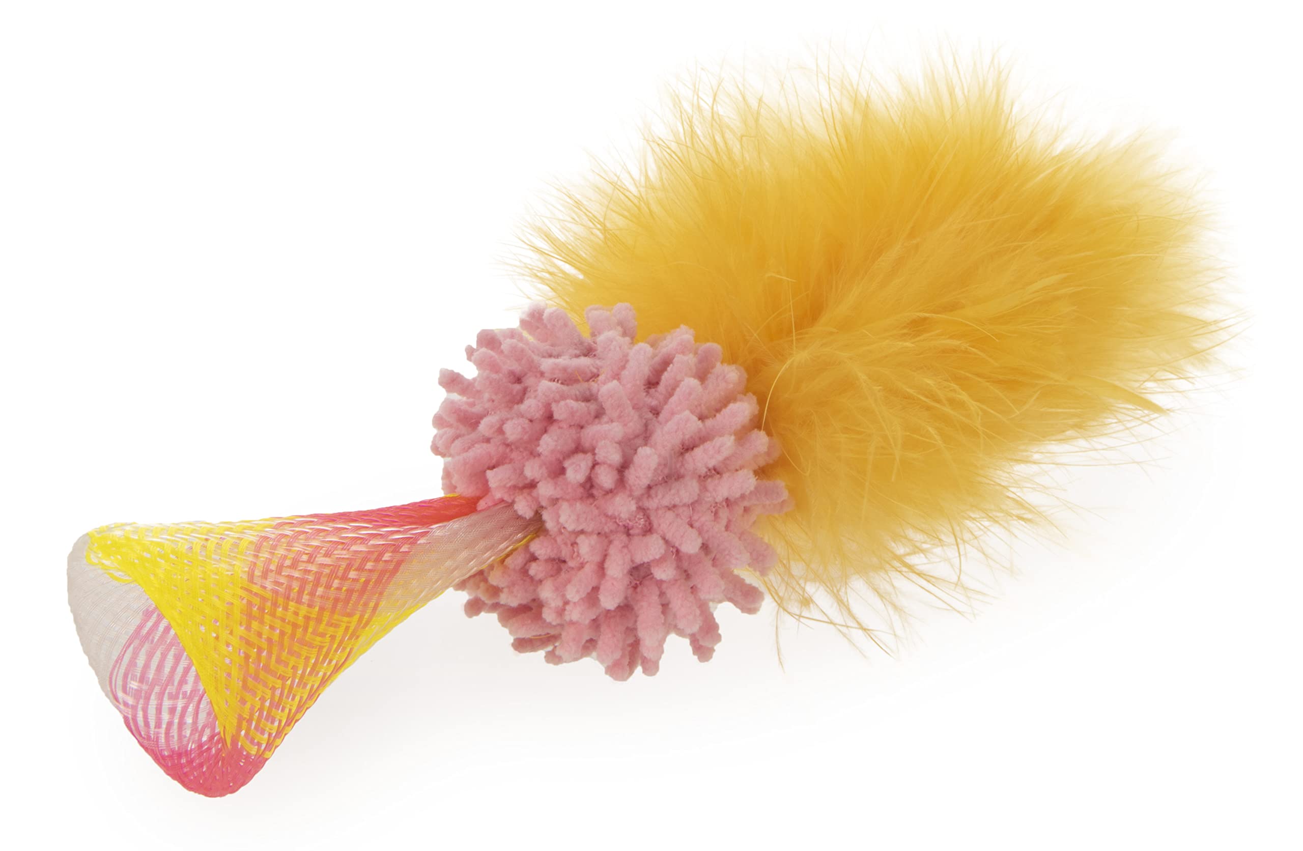 Smartykat Silly Springer Mesh Popup Cat Toy - Orange, One Size