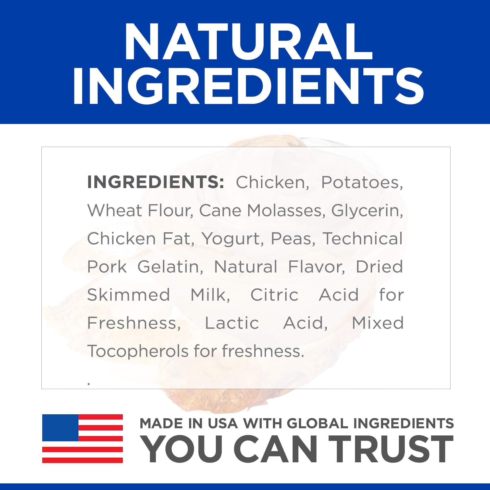 Hills Natural Soft Savory Dog Treats with Chicken & Yogurt, 8 oz., Bag