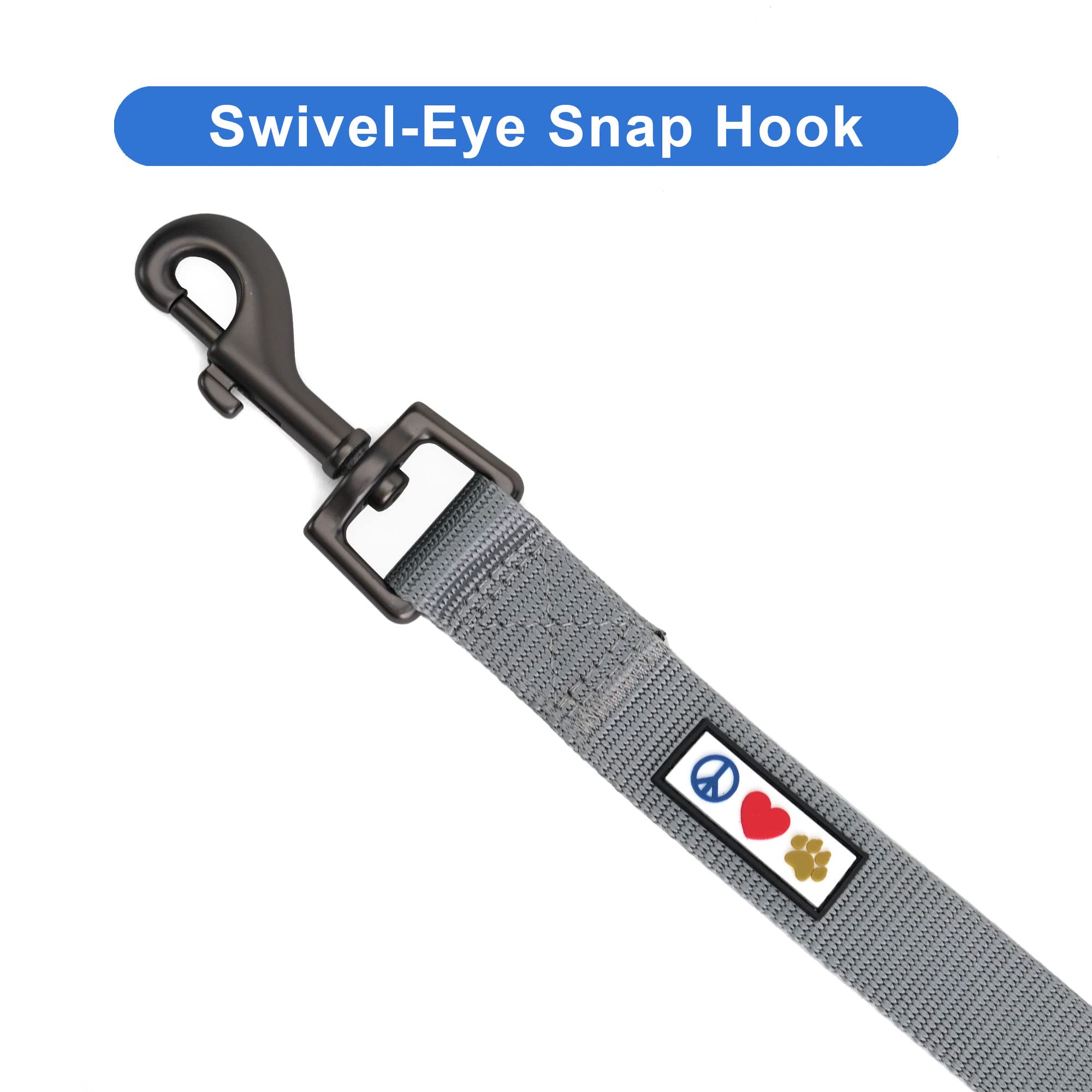 Pawtitas 6 Ft Comfortable Leash For Puppy Training - Extra Small To Small Sizes, Grey