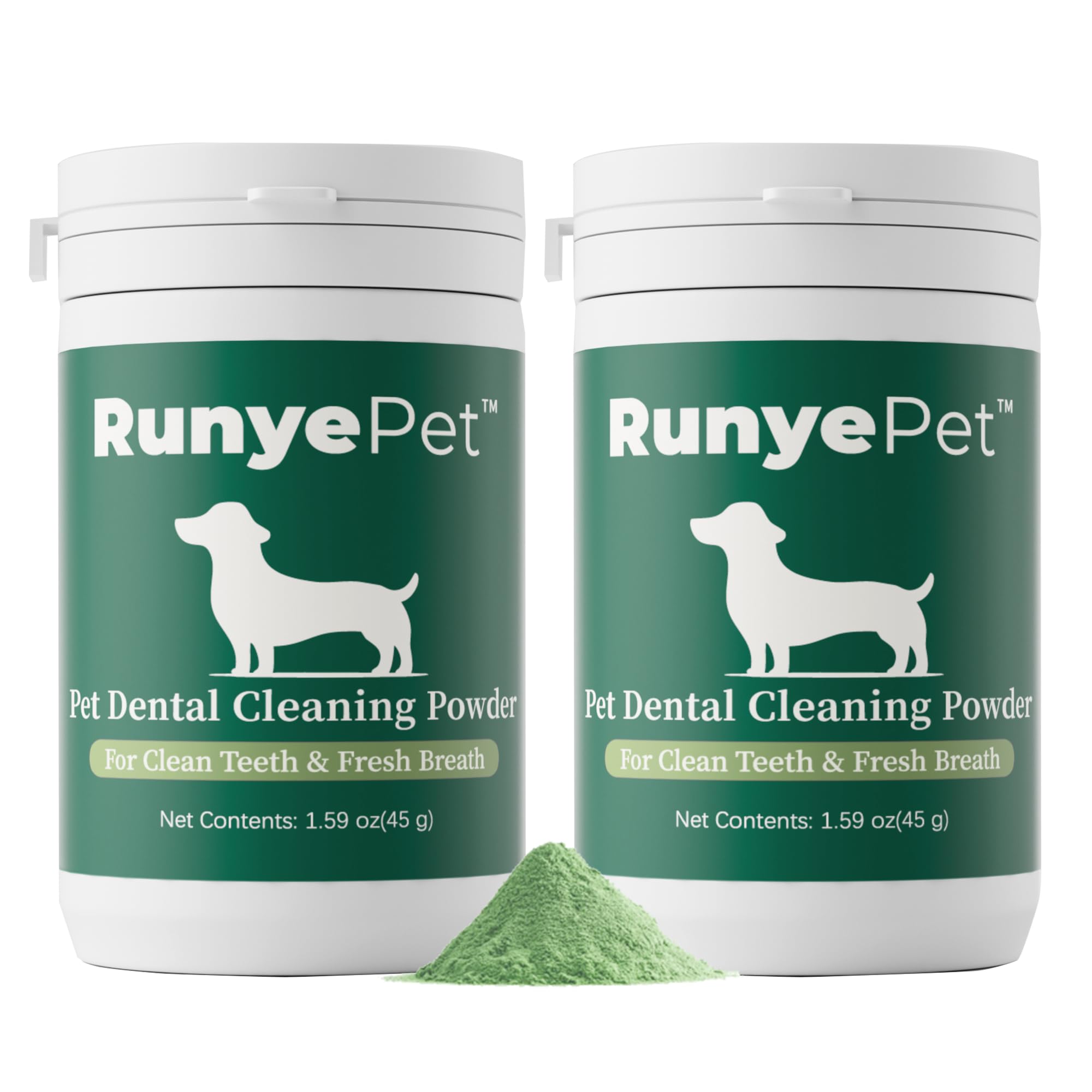 Dog Dental Powder - Dog Teeth Cleaning Powder - Dog Dental Care - Plaque & Bad Breath Off Powder Dog - Dental Care Supplies for 