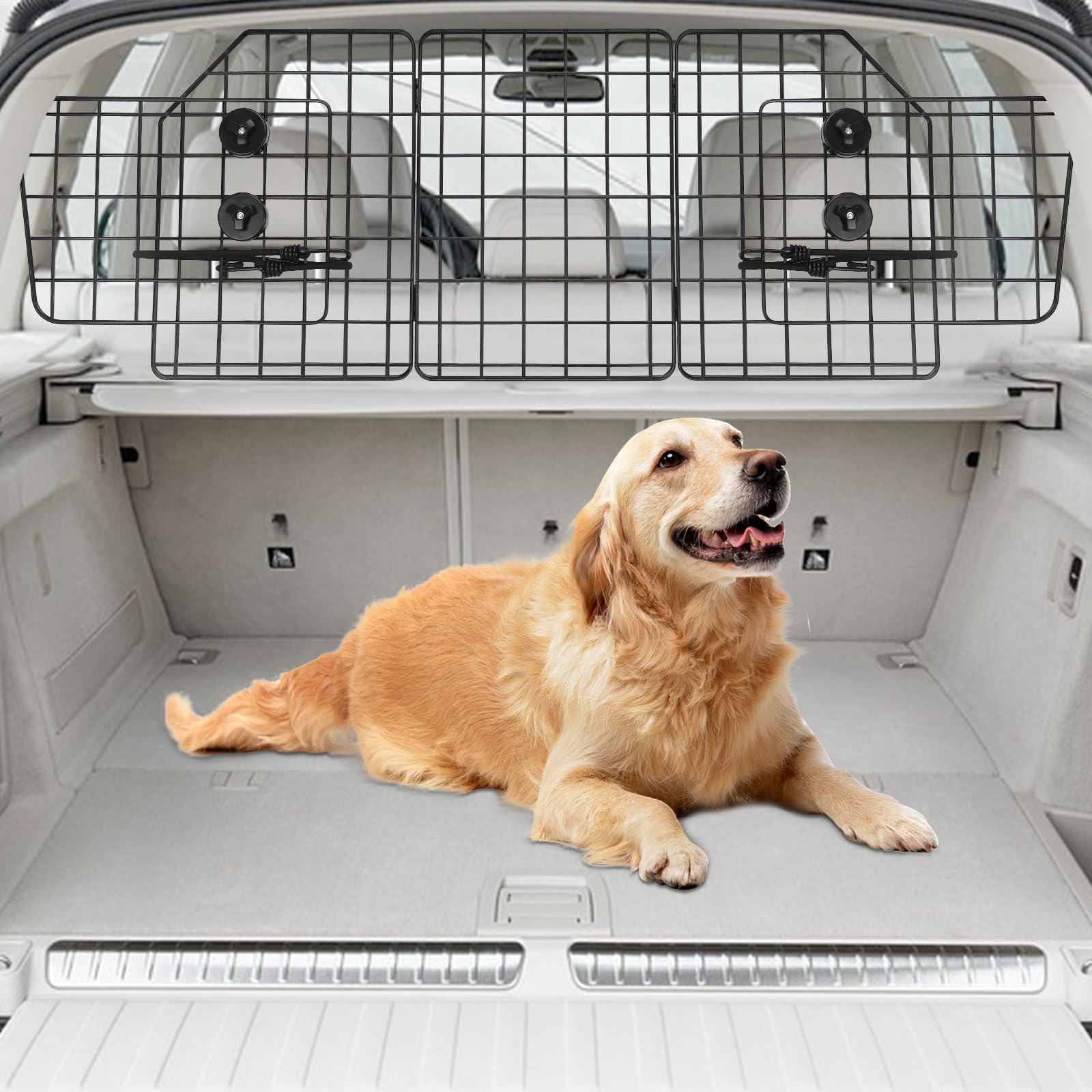 Petboda Dog Car Barrier For Suv Trunk Cargo Area, Foldable & Adjustable Car Divider And Dog Gate