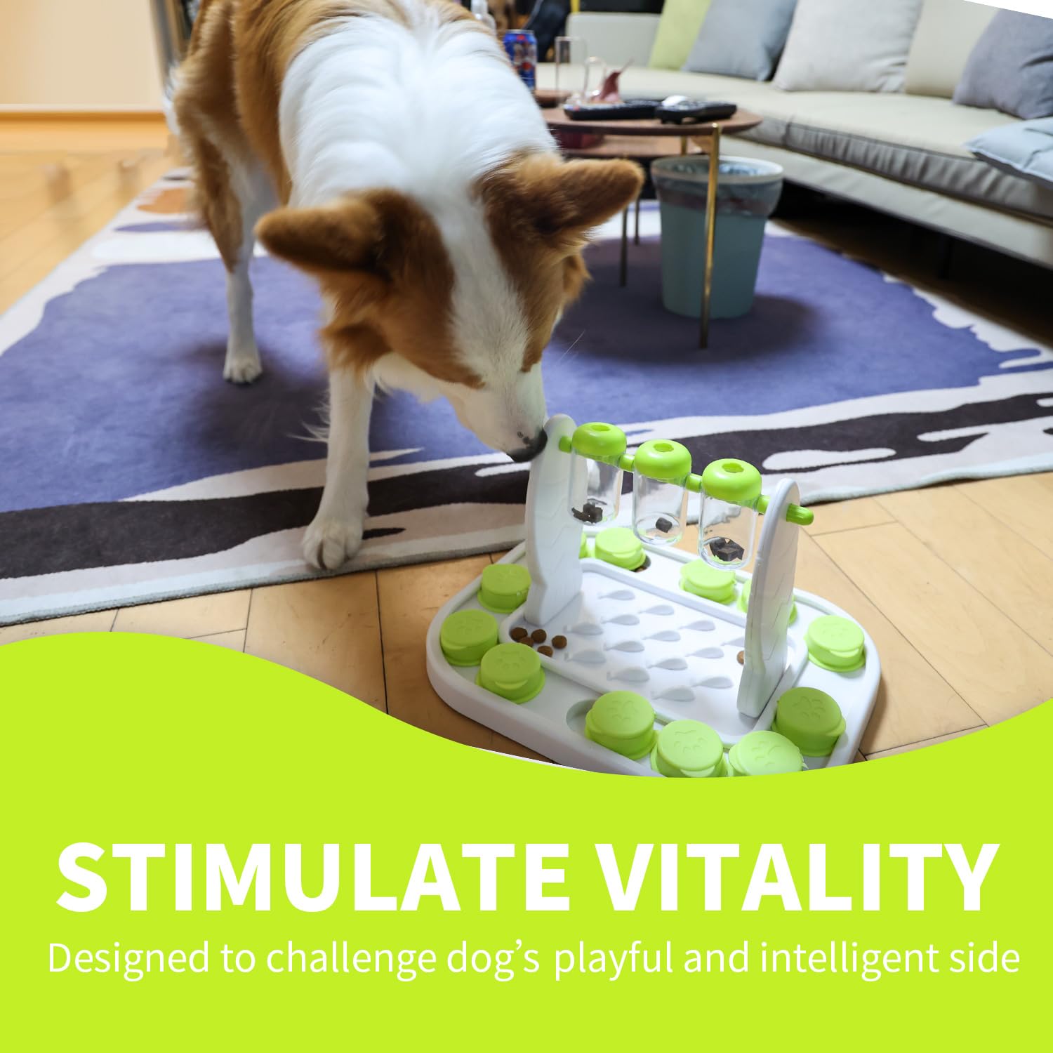 ALL FOR PAWS Dog Puzzle Toy, Level 1 Dogs Puzzle Feeder, Interactive Dog Treat Puzzles for Small Dogs, Fun Treat Bistro Puzzle F