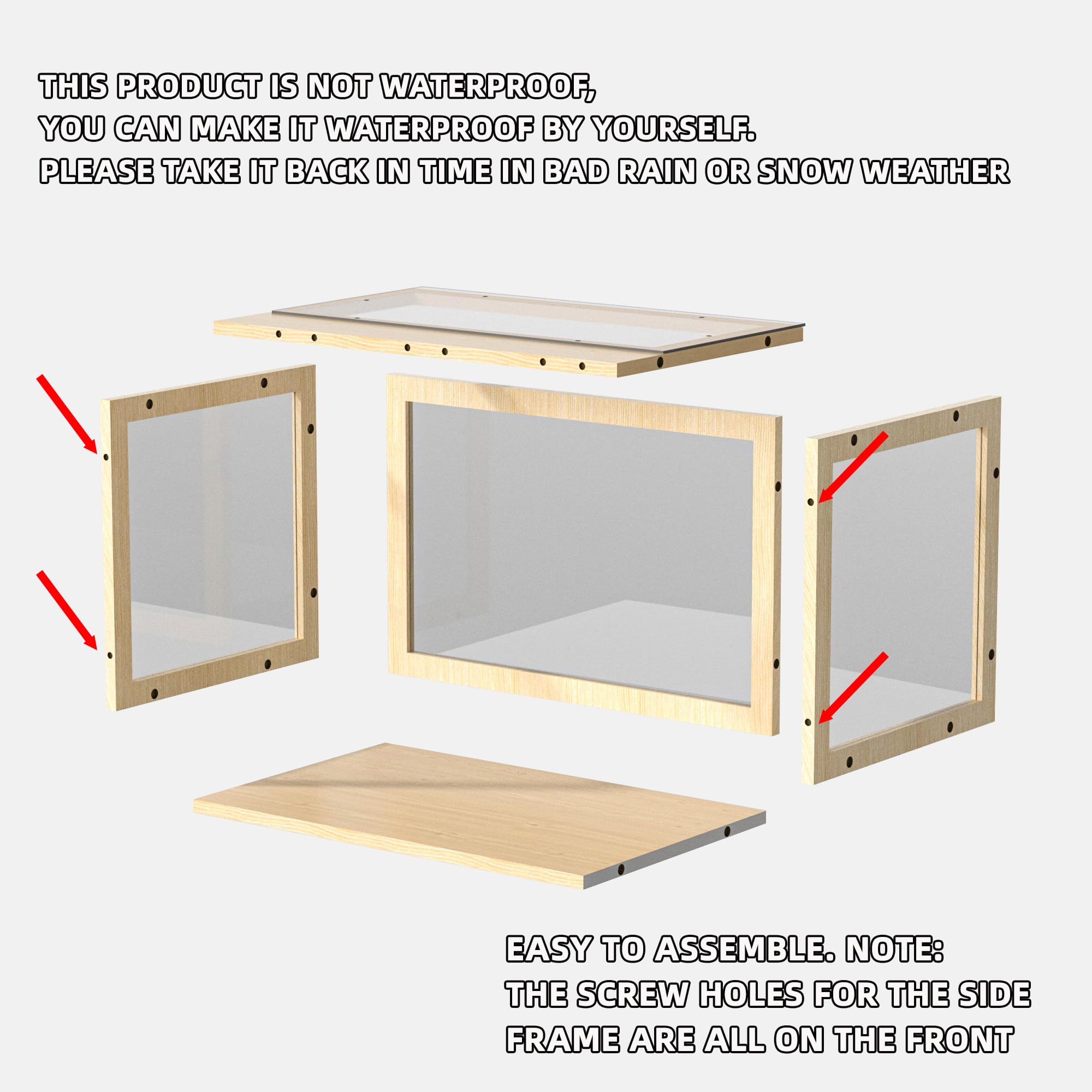 Window Cat Perch Catio, Wood Cat Window Box, Window Catio For Indoor Cats. Suitable Single Hanging Window With An Inner Diameter
