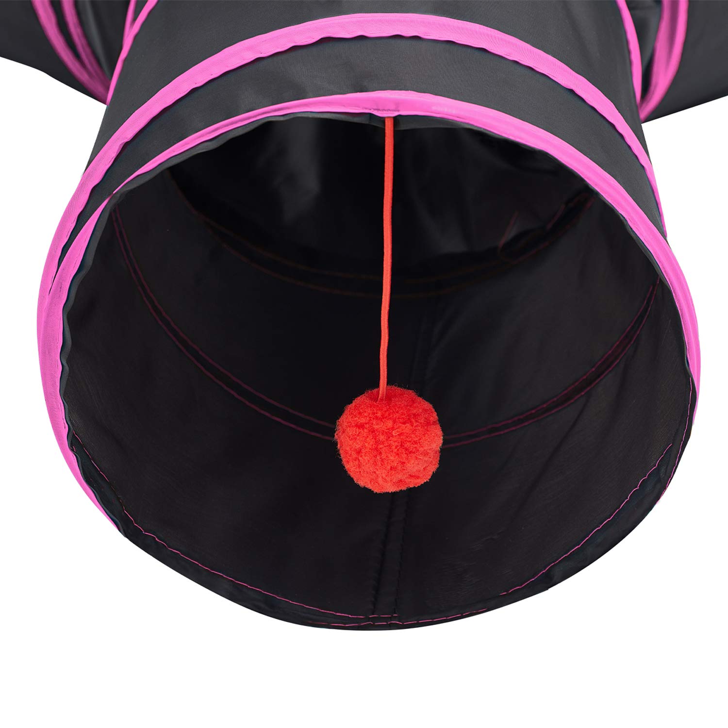 Tempcore Pet Cat Tunnel Tube Cat Toys 3 Way Collapsible, Cat Tunnels For Indoor Cats,Kitty Tunnel Bored Cat Pet Toys Peek Hole T