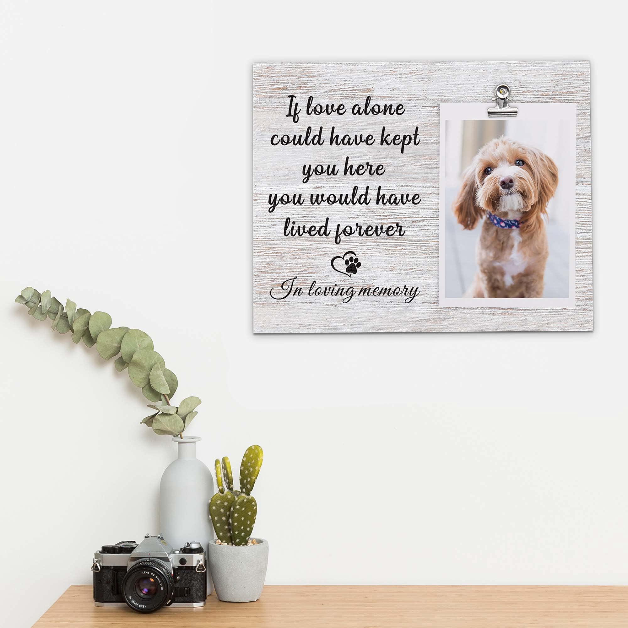 Fdfhome Dog And Cat Memorial Gifts, Sentiment Picture Frame, Sympathy Gifts For Loss Of Dog, Pet Remembrance Gift, Dog Footprint, Pet Loss Gifts (Pet Memorial -1)