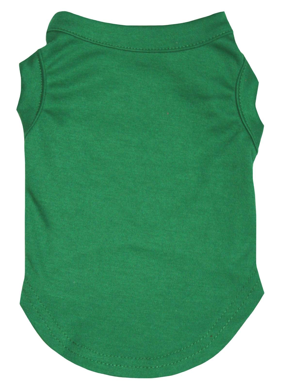 Petitebella Plain Single Color Puppy Dog Shirt (Kelly Green, Xxx-Large)