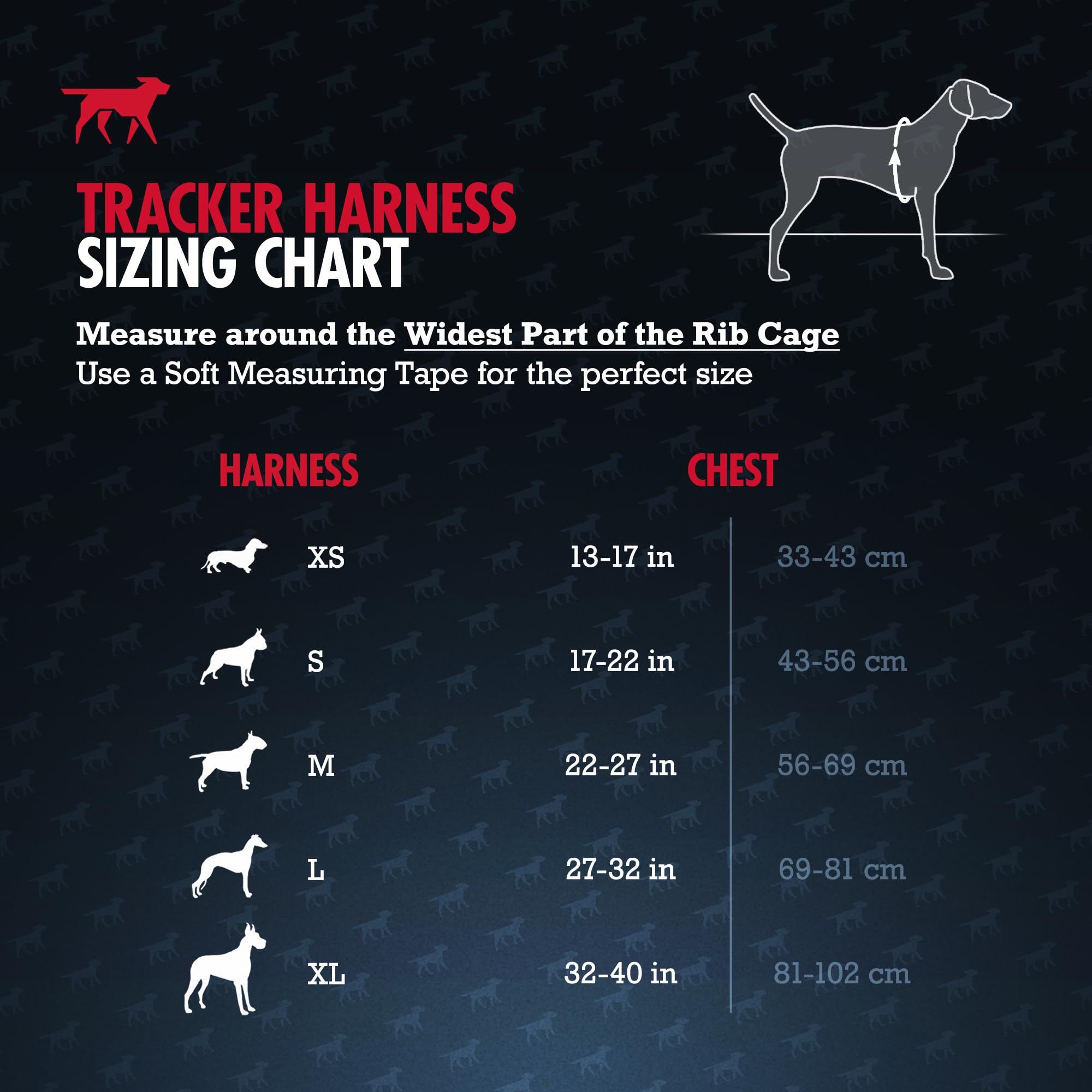 Tuff Pupper Updated For 2024 - Tracker No Escape Dog Harness | Dual Escape Proof Leash Attachments | 5 Point Adjustable Fit Harn