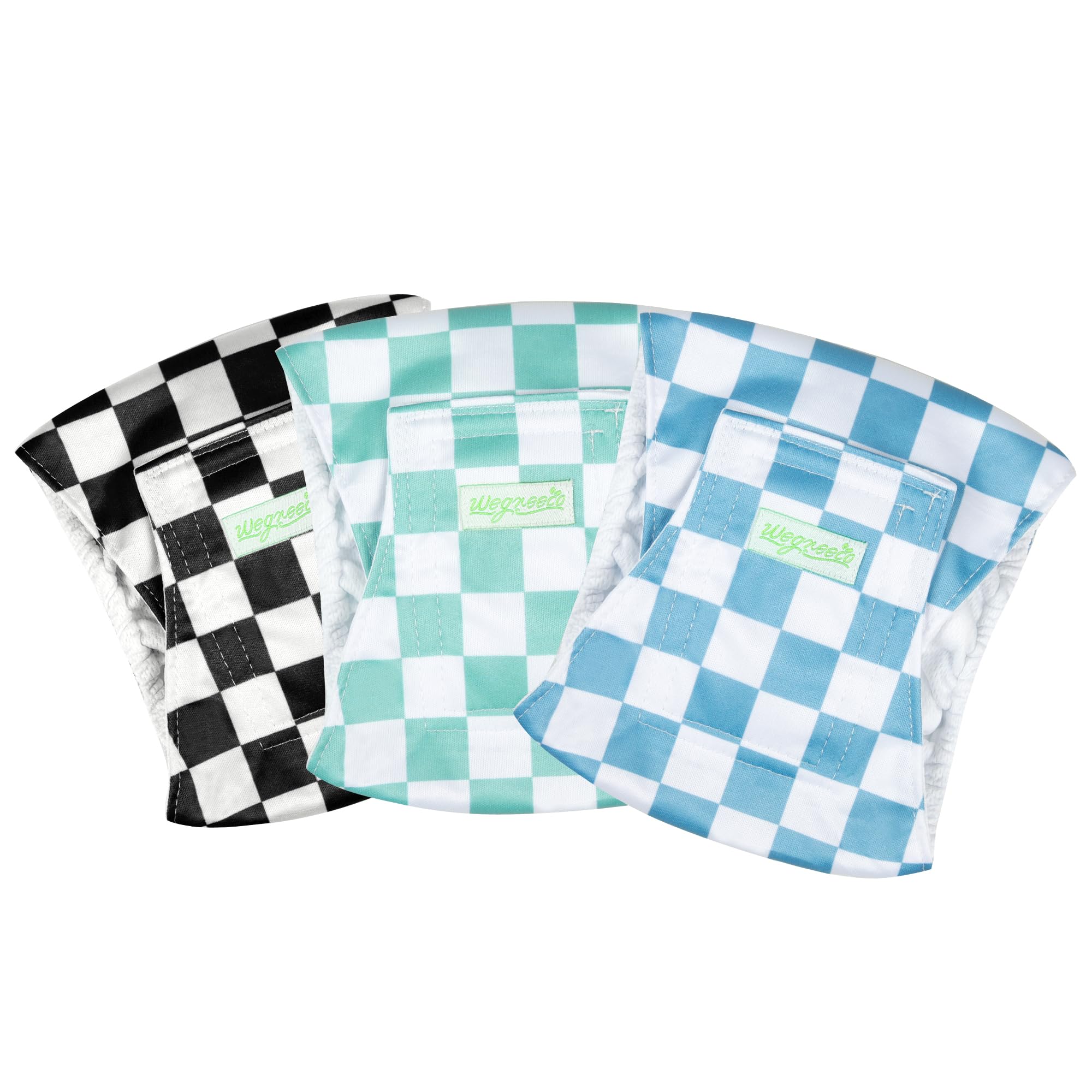 Wegreeco Washable Male Dog Belly Band (Stylish Pattern) - Dog Diapers Male - Washable Male Dog Belly Wrap, Dog Diapers Male (Blu