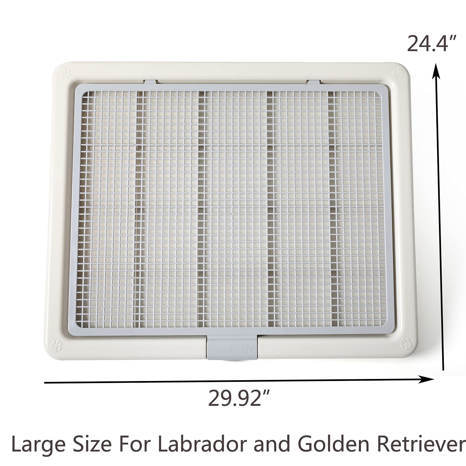 Smart Paws Large 76X62Cm Pet Training Tray,Pet Training Pads Holder,Pet Toilet (Grey)