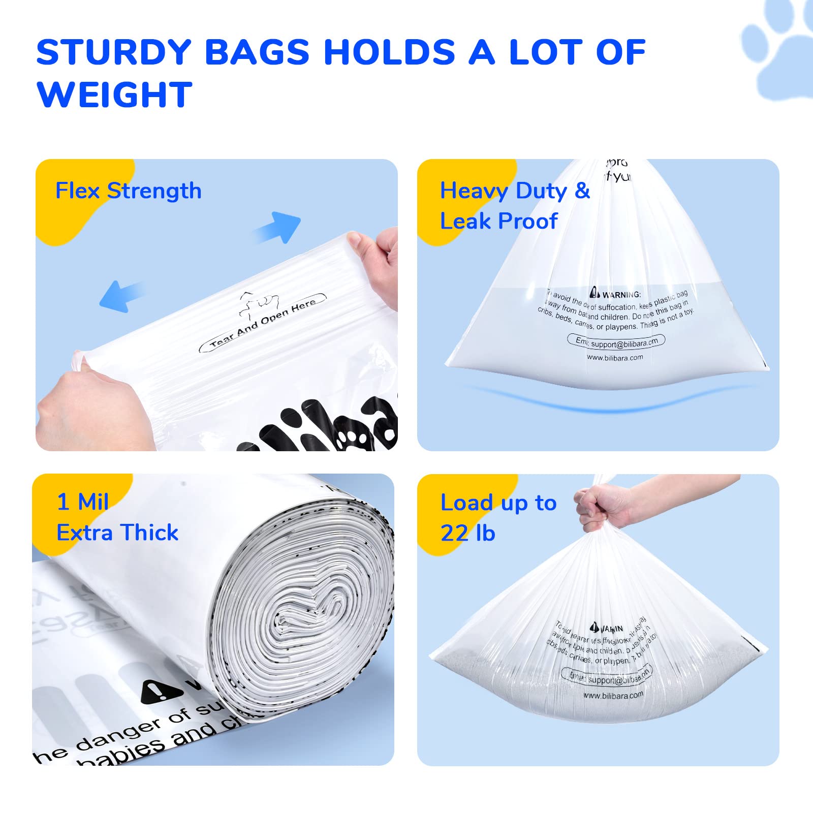 Bilibara Litter Box Liner Bag Compatible with Cat litter Box 3 and 4, 120 Pack - Extra Thick Waste Bags for Self-Cleaning Pet Ki