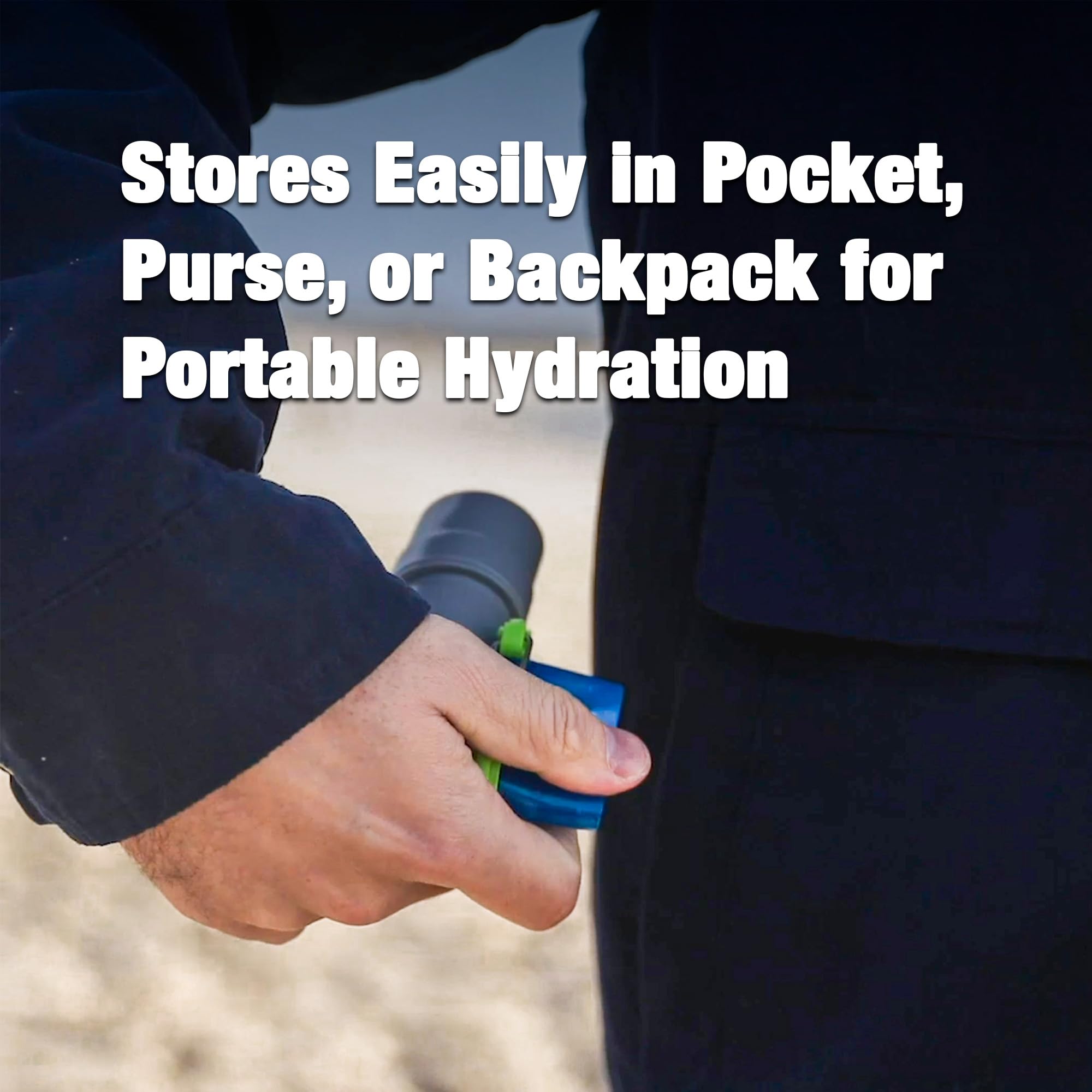 Vapur Collapsible Dog Water Bottle With Patented Lick Activated Design, Portable Hydration Water Dispenser for Walks, Hikes, and