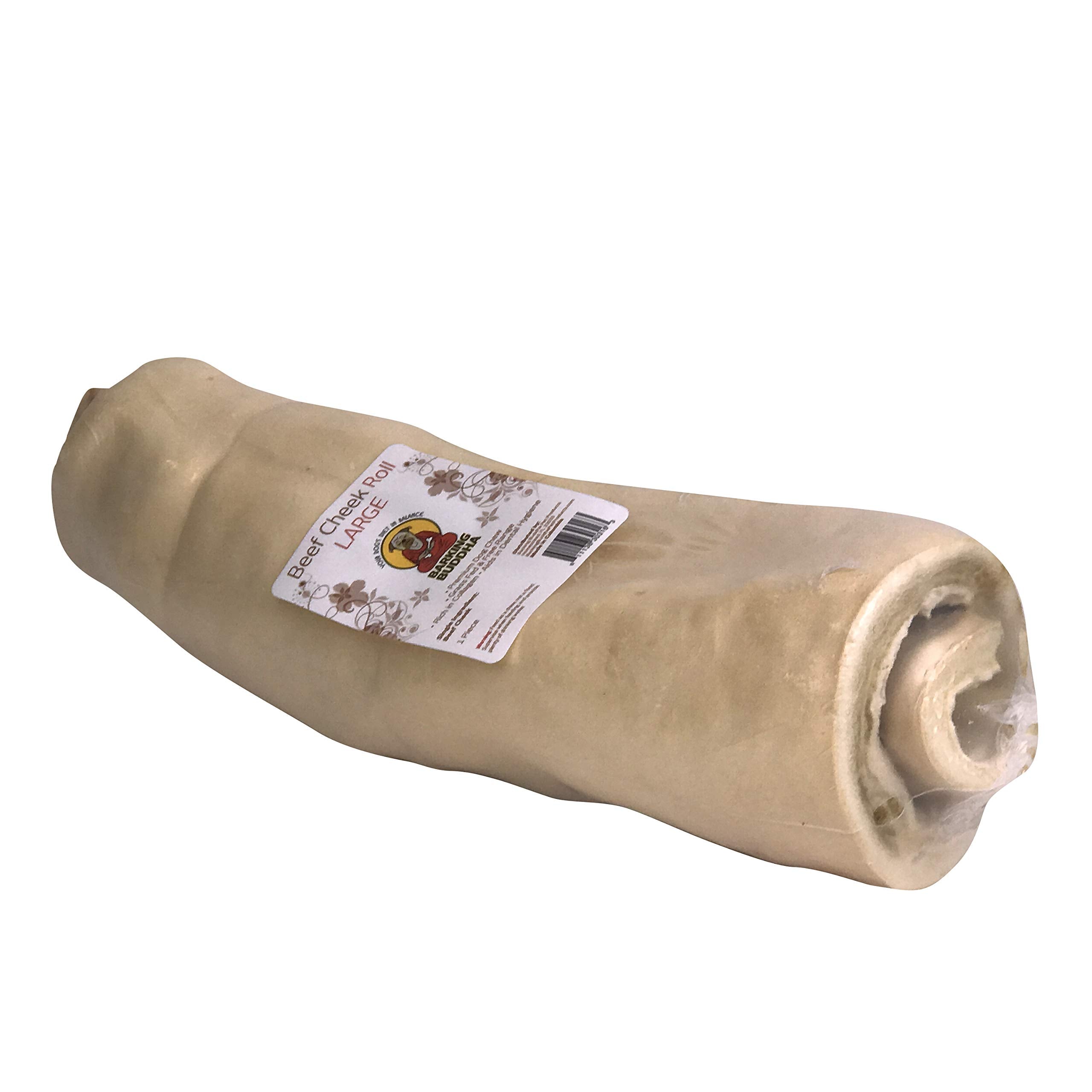 Barking Buddha Original Beef Cheek Rolls | Super Thick | All Natural Rawhide Alternative No Hide Premium Dog Chew Sticks | Natur