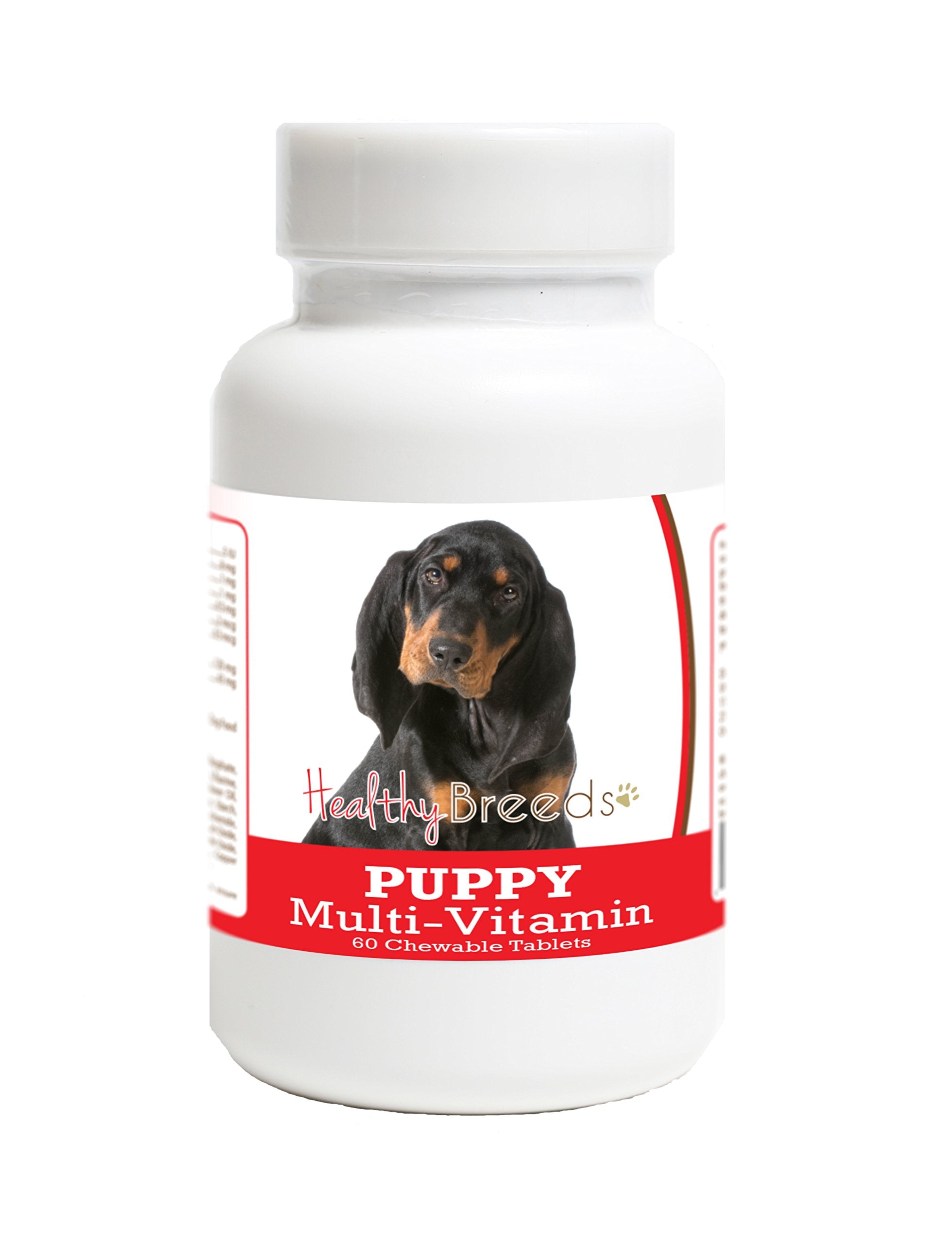 Healthy Breeds Black and Tan Coonhound Puppy Dog Multivitamin Tablet 60 Count
