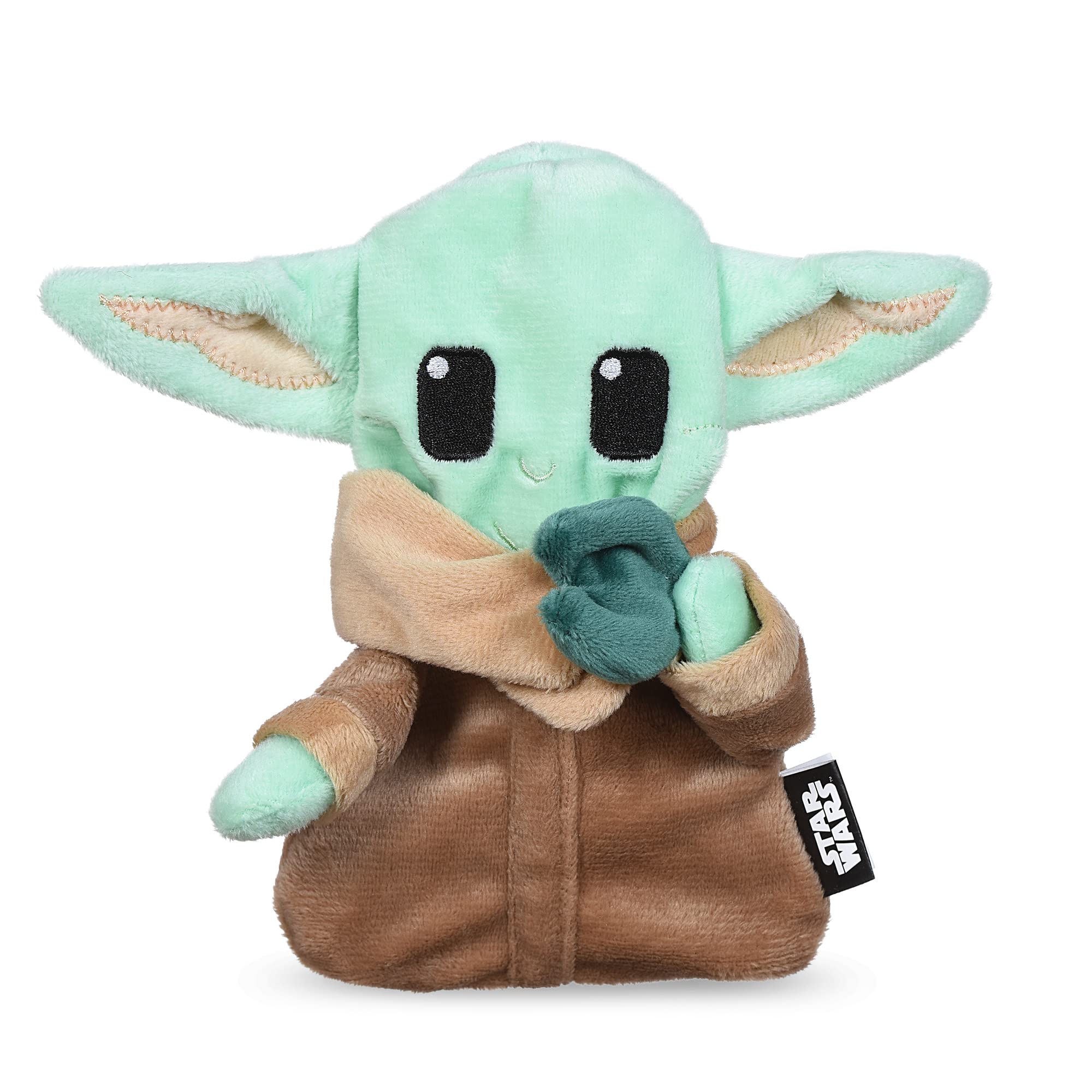 Star Wars For Pets The Mandalorian The Child With Cookie Flattie Figure Squeak Toy | Flattie Dog Toy With Crinkle And Squeak | S