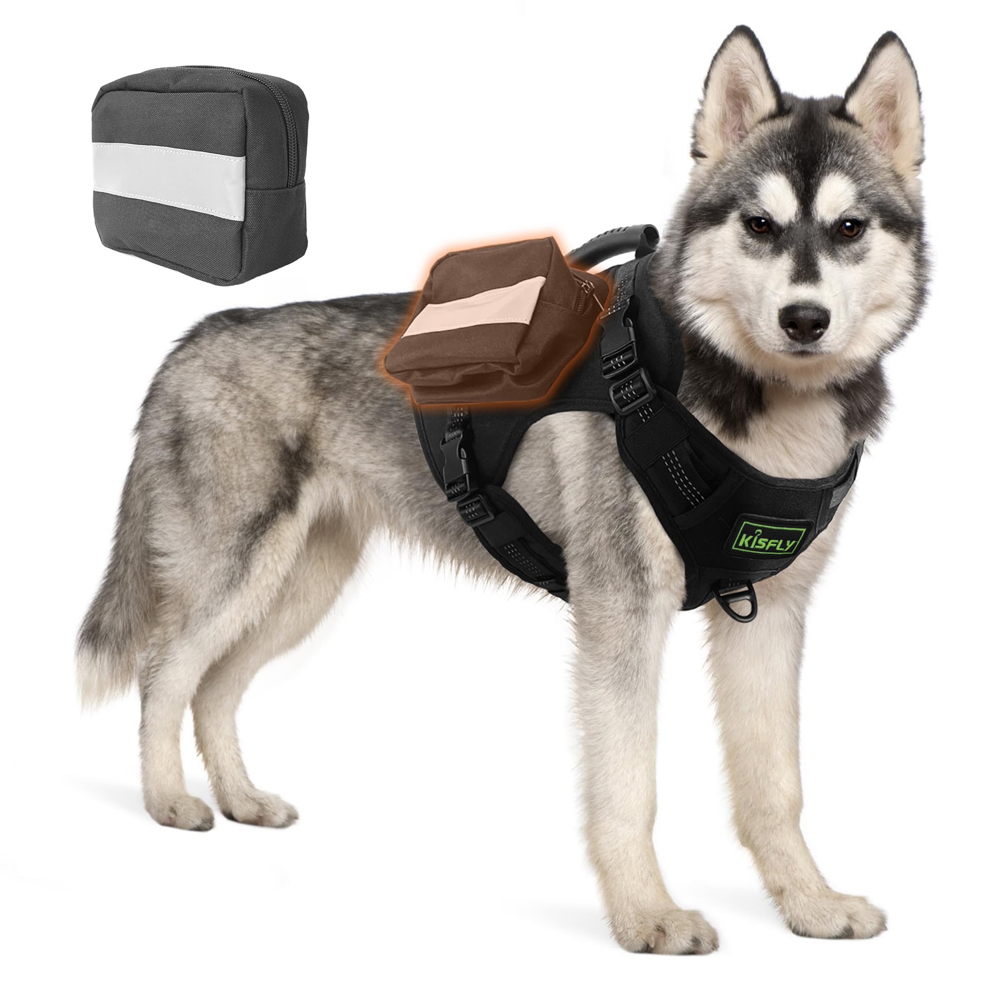Tactical Dog Harness With Reflective Material, Adjustable Heavy-Duty No Pull Harness, Tear-Resistant Dog Tactical Vest With Hand