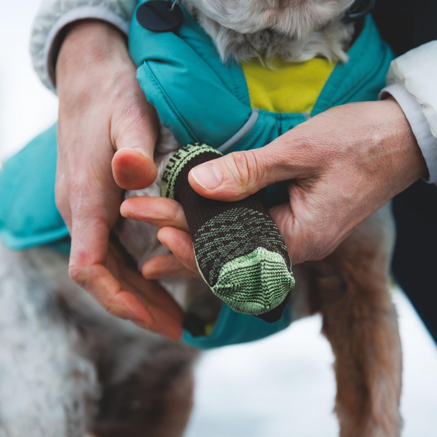 Ruffwear, Bark'N Boot Socks, Comfortable Dog Socks & Boot Liners, Earth Brown, 1.50 In/ 1.75 In