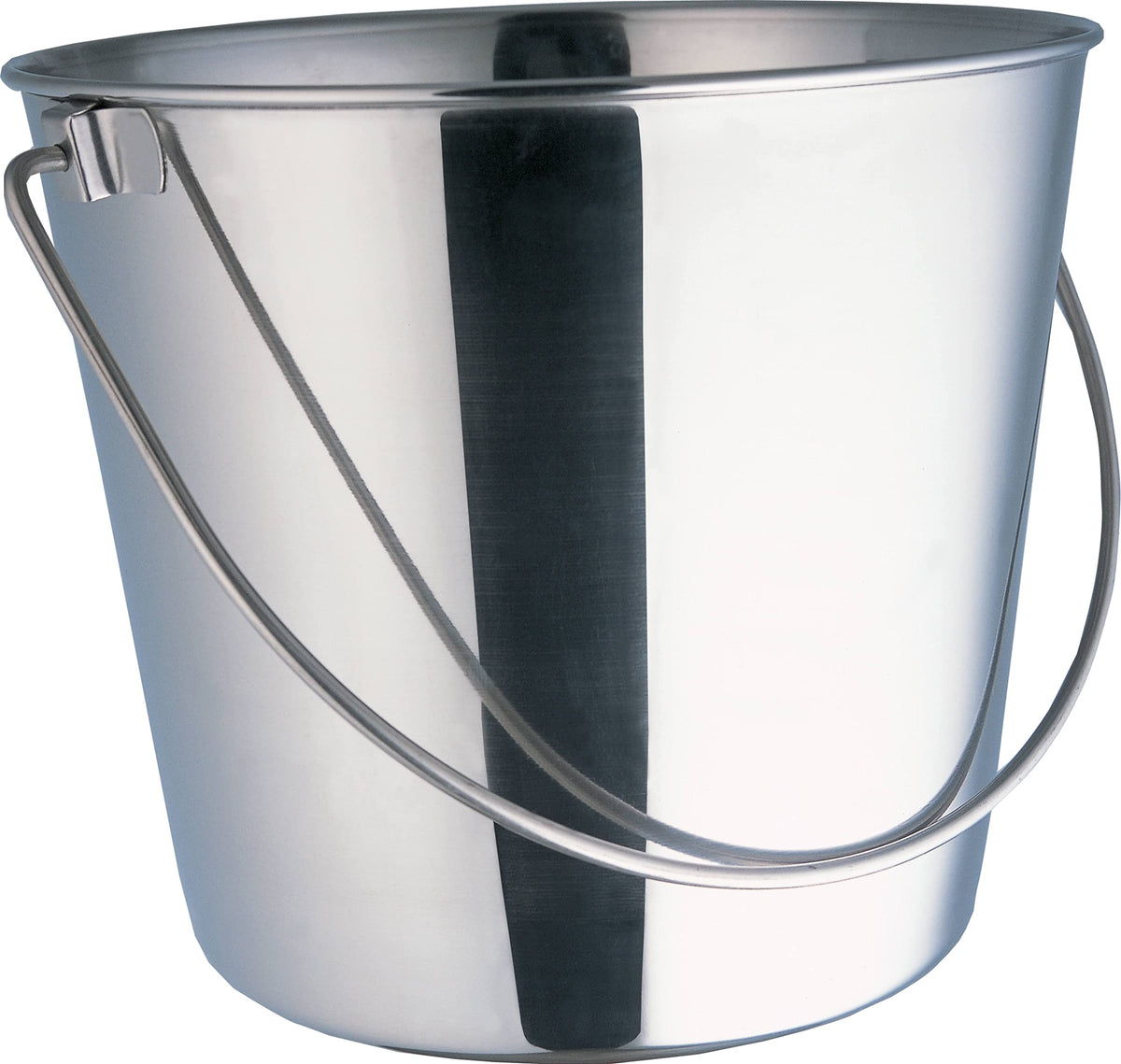 Indipets Stainless Steel Bucket For Pets (9-Quart) – Food & Water Pail For Cats & Dogs