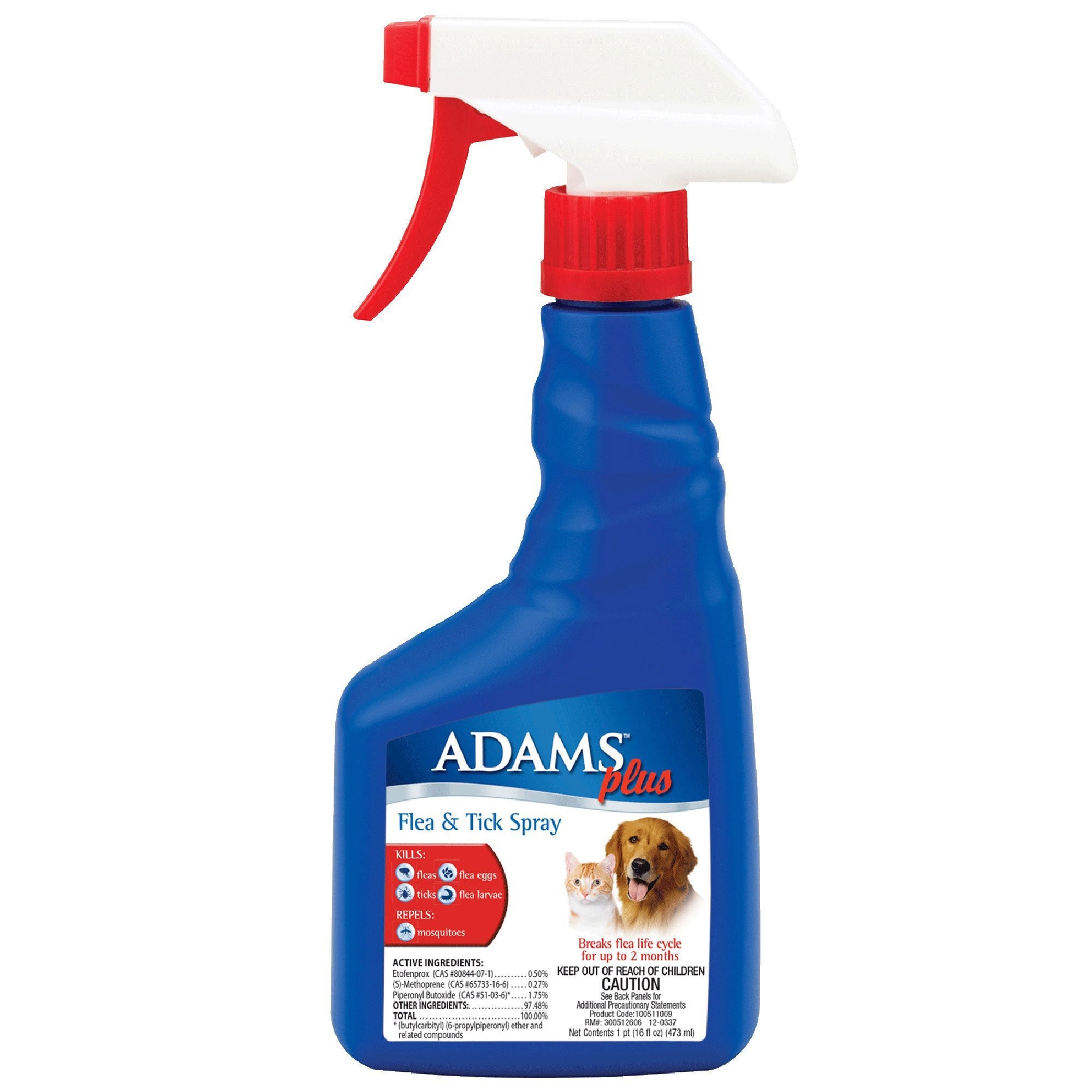 Adams Plus Flea & Tick Spray For Dogs & Cats
