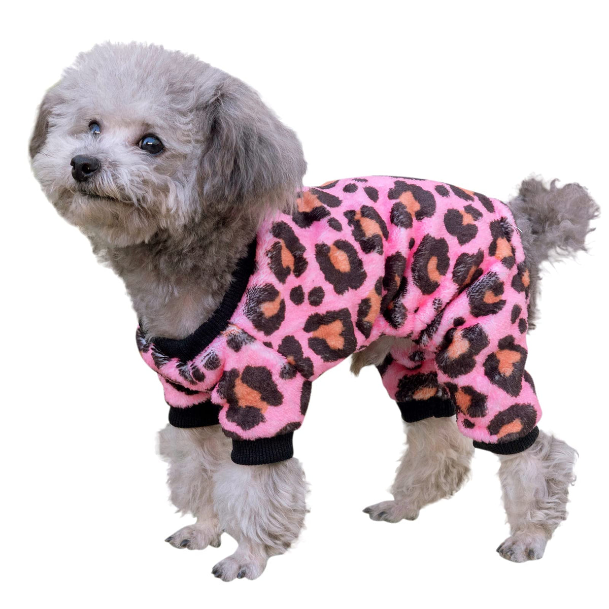 Cutebone Dog Winter Clothes Thick Velvet Coat Puppy Outfit Soft Pajamas Cat Apparel Mr07Xl