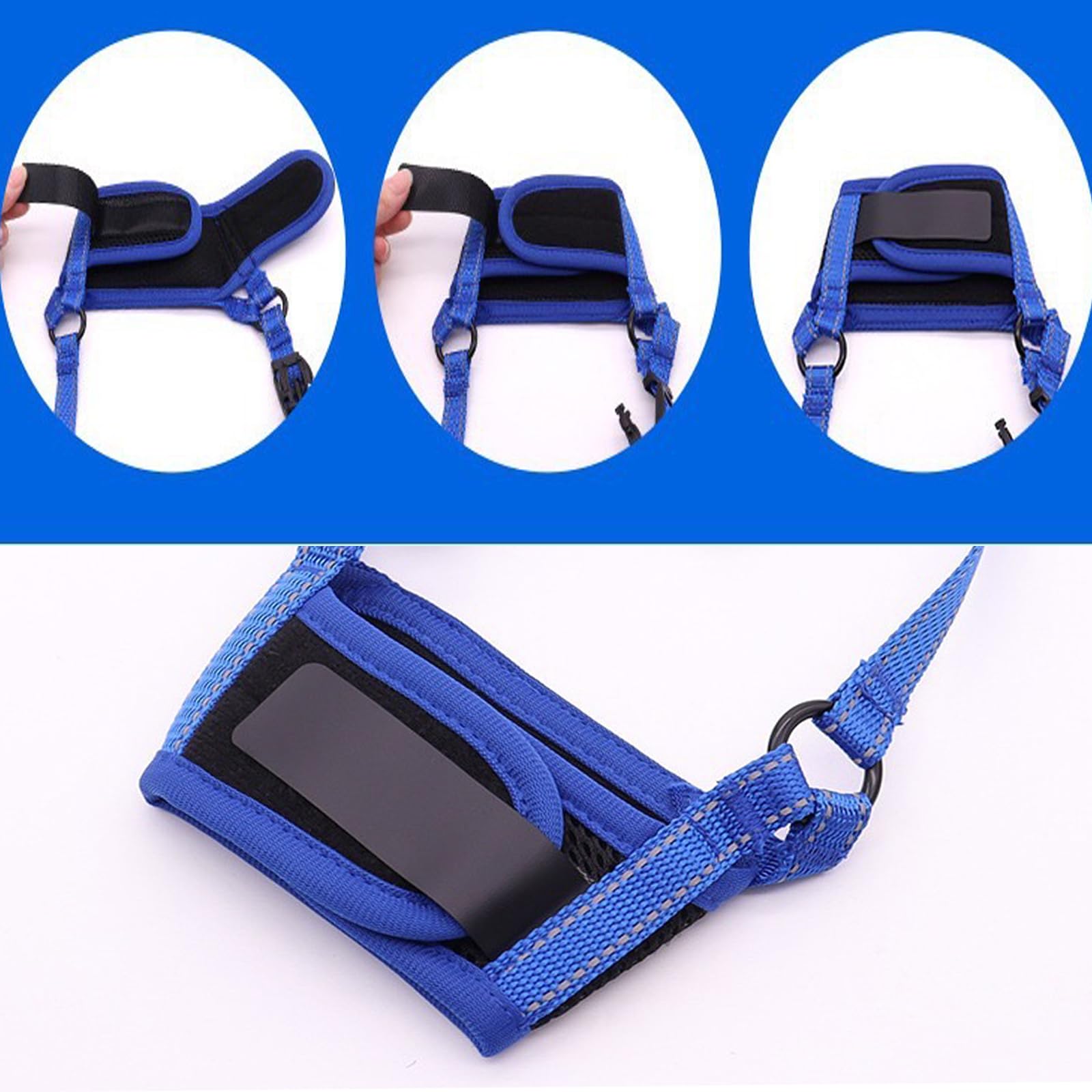 [New] Small Dog Muzzle To Prevent Biting, Soft With Reflective & Adjustable Strap, Breathable Mouth Guard For Chewing, Allows Pa