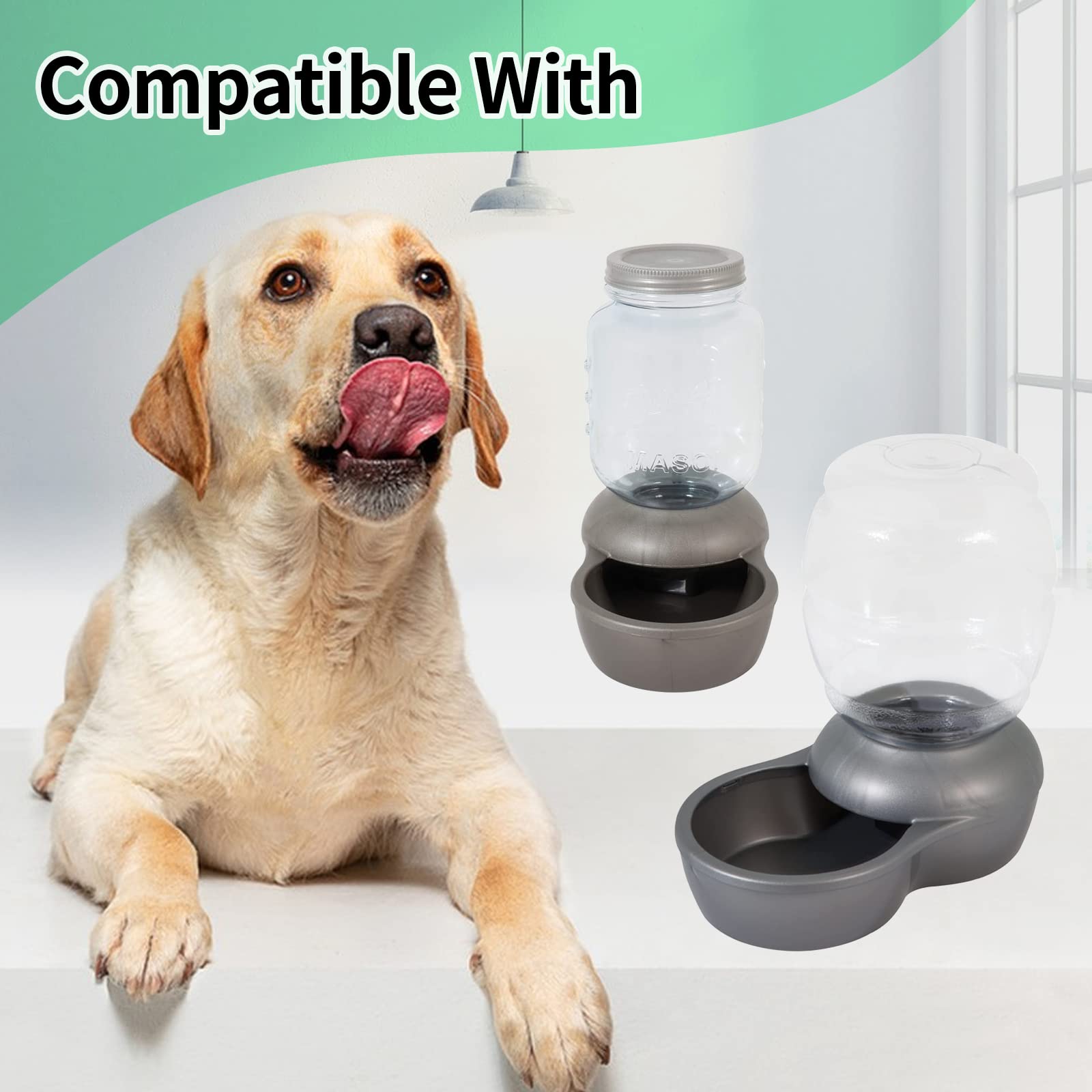 Pet Fountain Charcoal Water Filter Replacement, Dog Cat Water Bowl Filter Pet Water Filter Fit For Gravity Waterer Bowls Pack Of