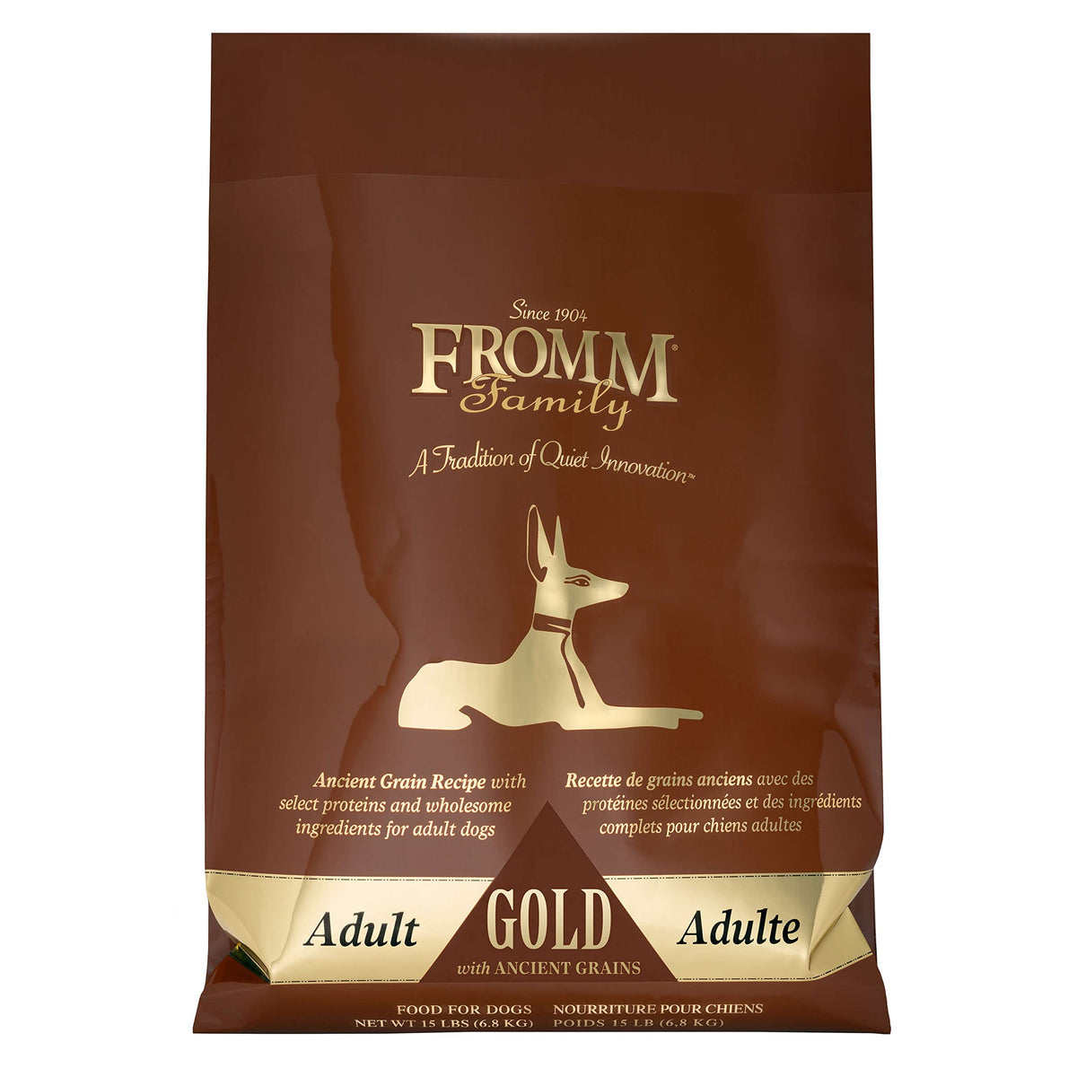 Fromm Adult Gold With Ancient Grains Dog Food - Premium Dry Dog Food - Chicken Recipe - 15 Lb