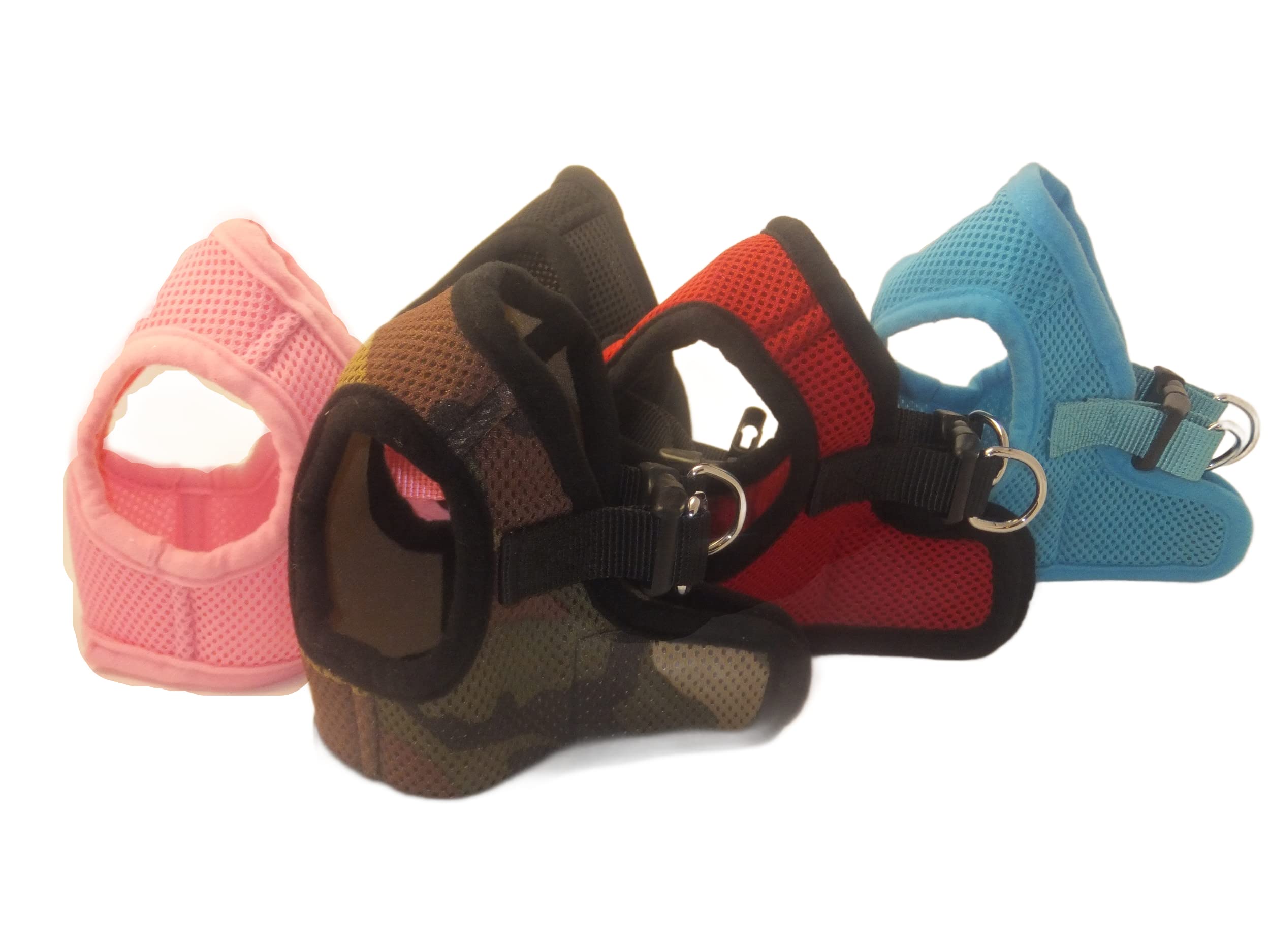 Snazzi Pet Soft Mesh Comfy Step In Dog Vest Harness Tiny Xs Small Dogs 2-16 Lbs Teacup Mini Toy Puppy (Camo, Xs 9.5'-11.5' 2-4 Lbs)