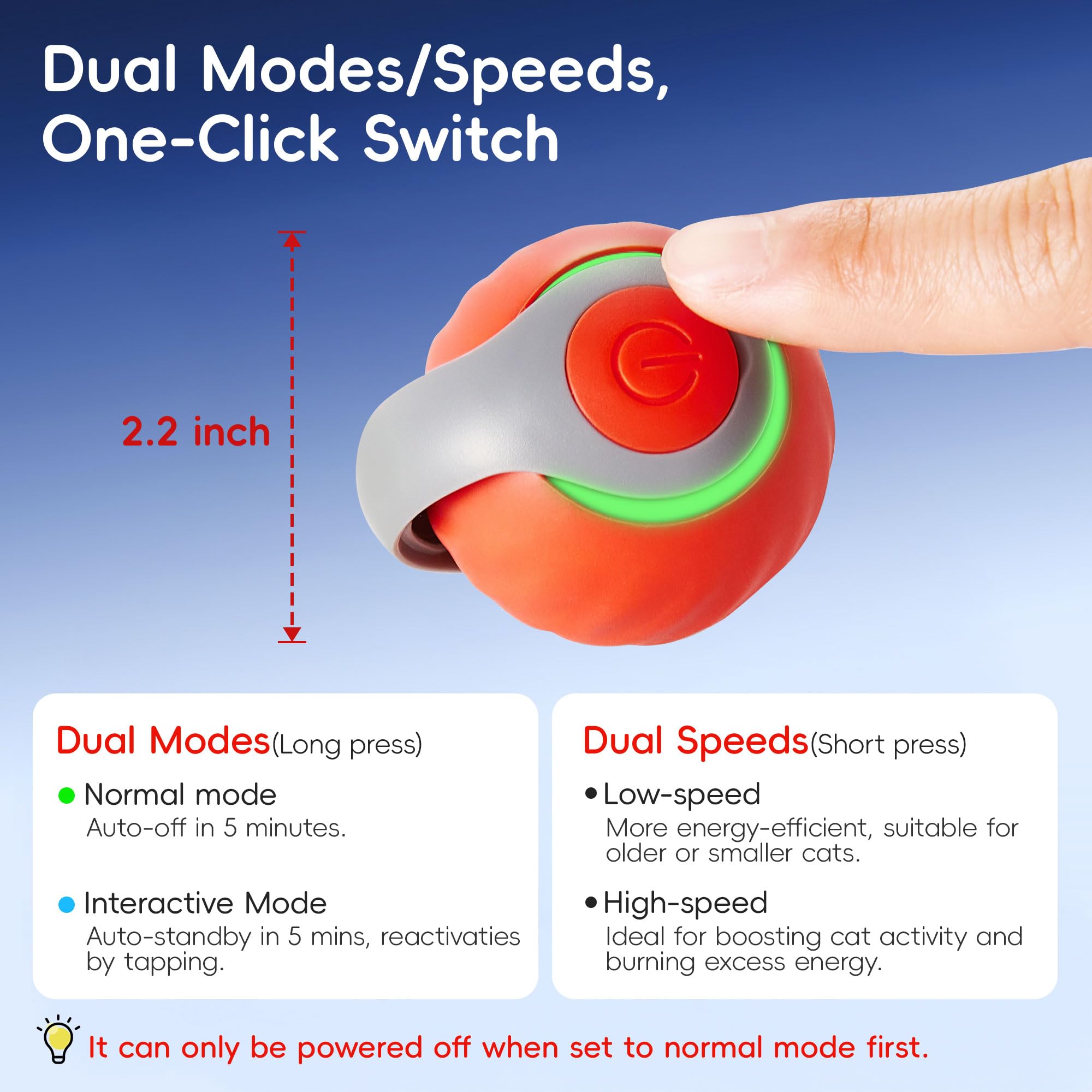 Potaroma Moving Ball Cat Toys With Feather Tail, Rechargeable 2025 New Interactive Toy For Indoor Cats Exercise, Smart Interacti