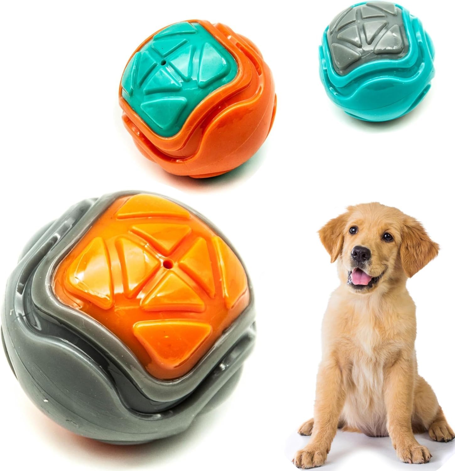 Madhabi Squeaky Rugby Ball Dog Toy for Medium and Large Dogs  Tough Chew, Bounce & Fetch Toy for Aggressive Chewers, Durable In