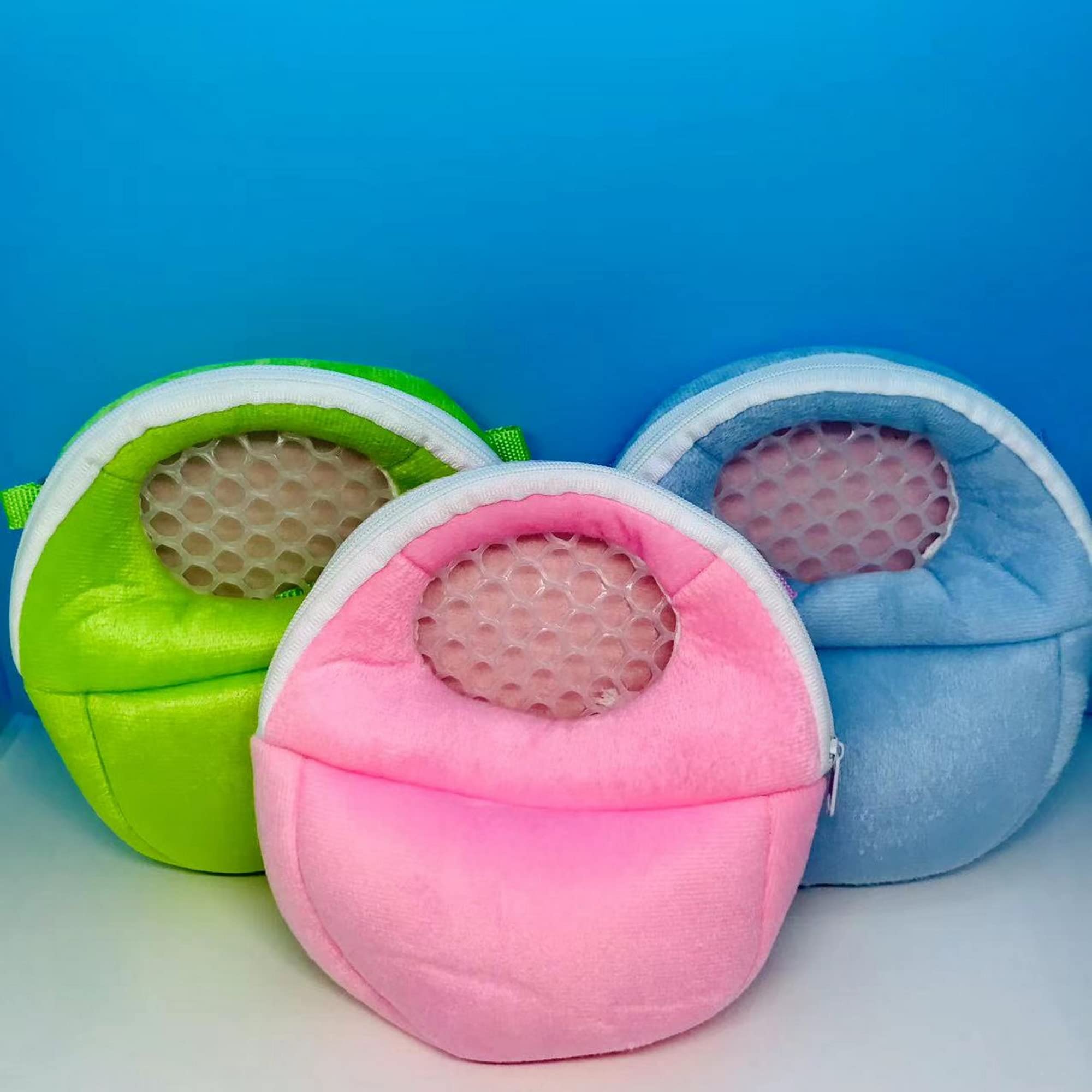 Silicone Piglet Accessories Hamster Accessories -No Piglet Included (Piglet Blue Carrier Bag)