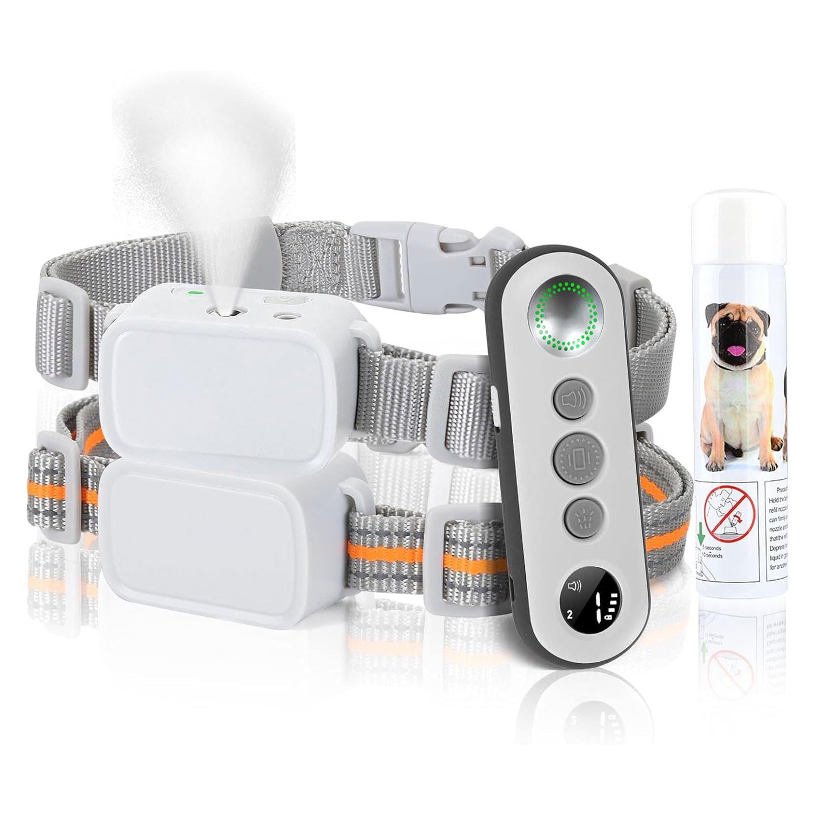 Citronella Dog Training Collar [2 Dog Collar With Remote] Spray Bark Collar Safer & Humane Spray Dog Collar For L/M/S Dogs Spray